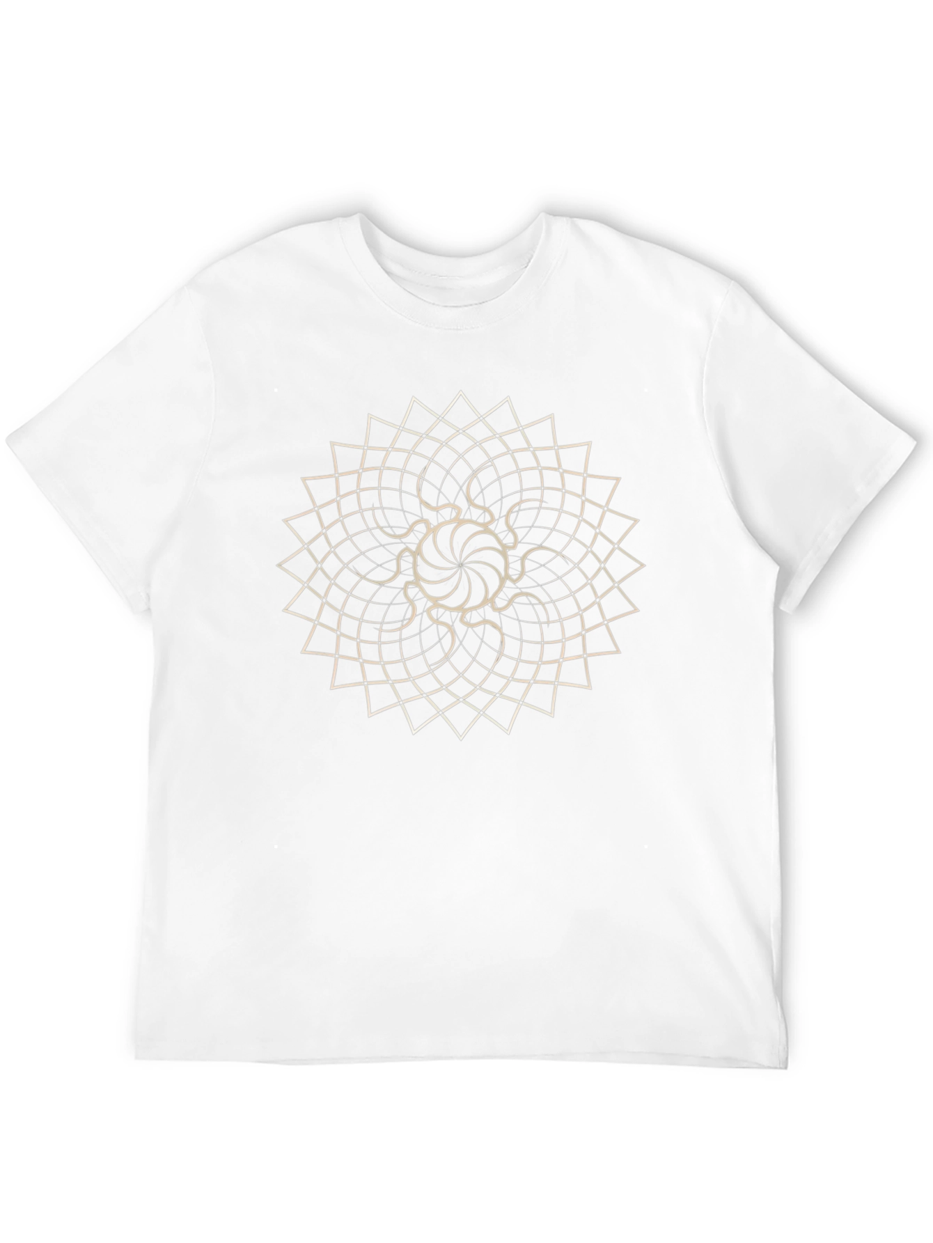 Geometric Mandala Black T-Shirt