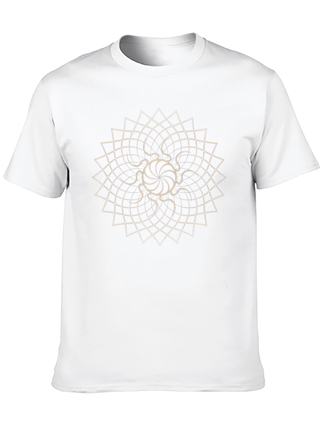 Geometric Mandala Black T-Shirt