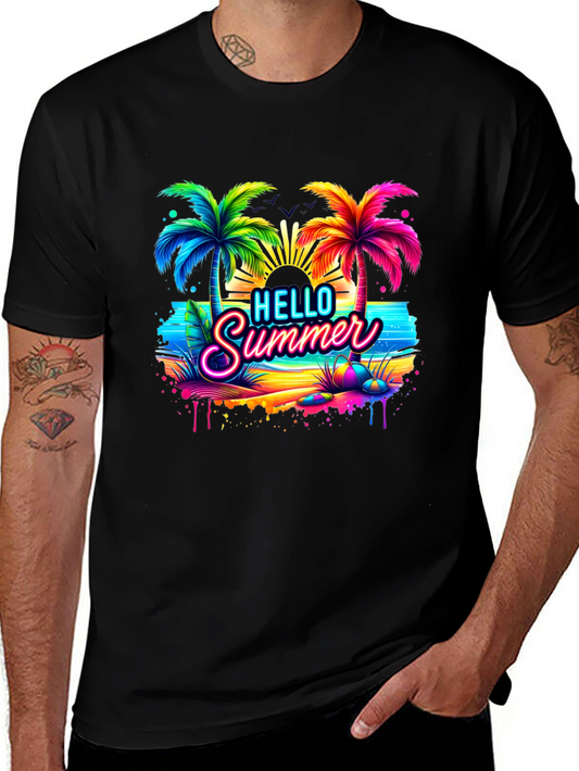 Hello Summer Beach Graphic Tee