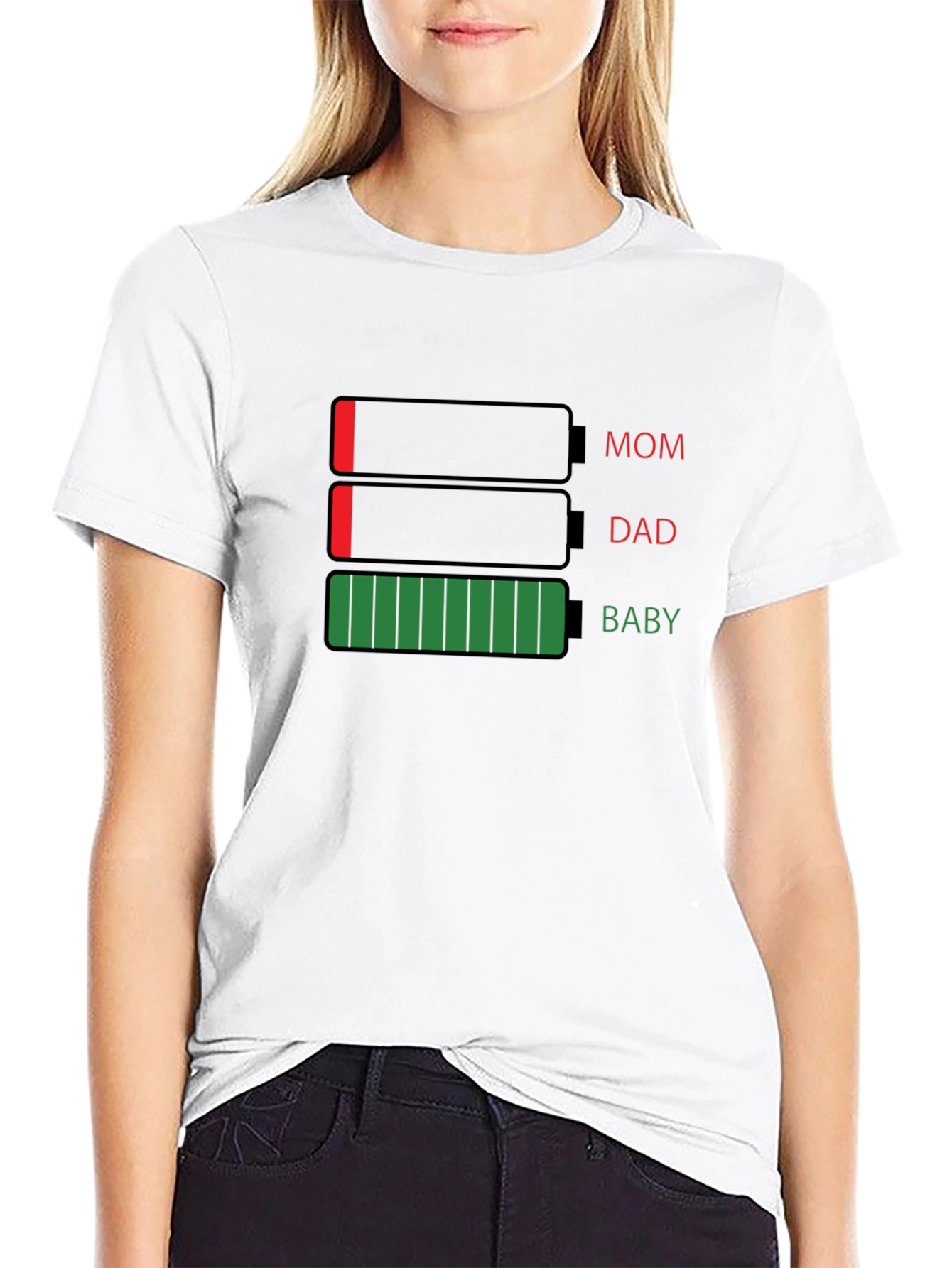 Funny Family Battery Low T-Shirt