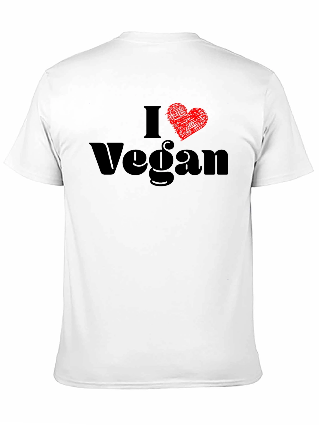I Love Vegan T-Shirt - Stylish Vegetarian Top