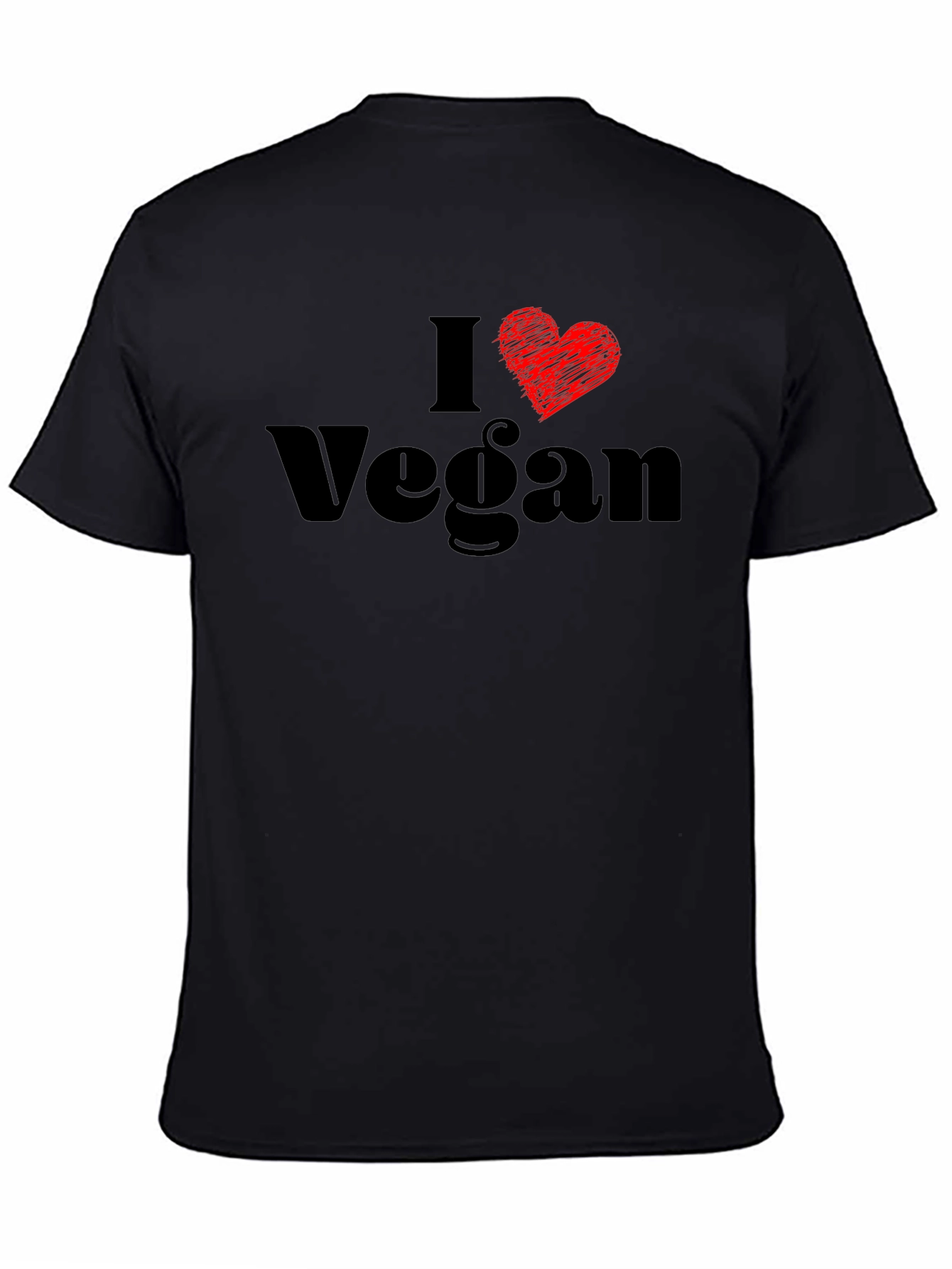 I Love Vegan T-Shirt - Stylish Vegetarian Top