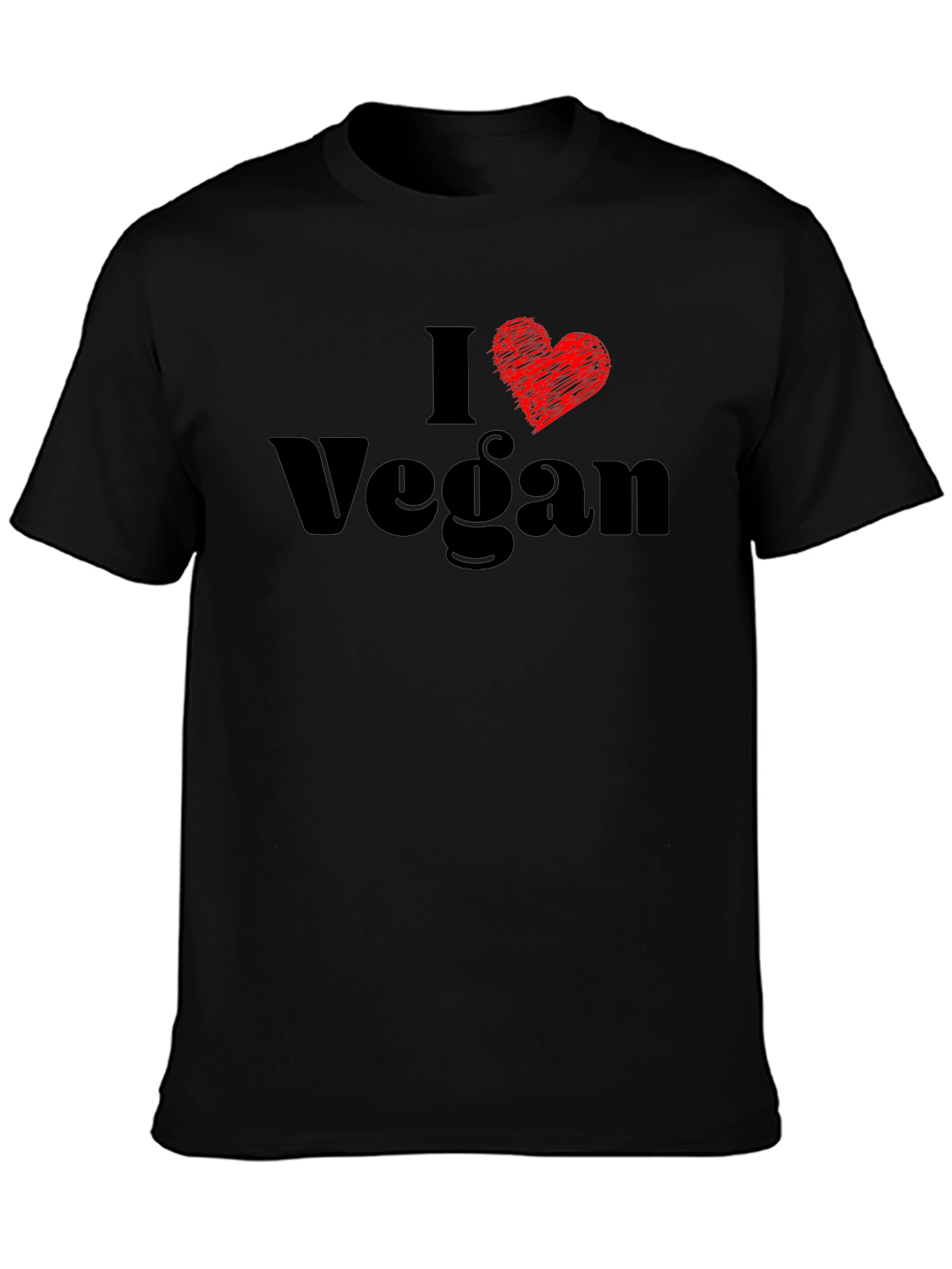 I Love Vegan T-Shirt - Stylish Vegetarian Top