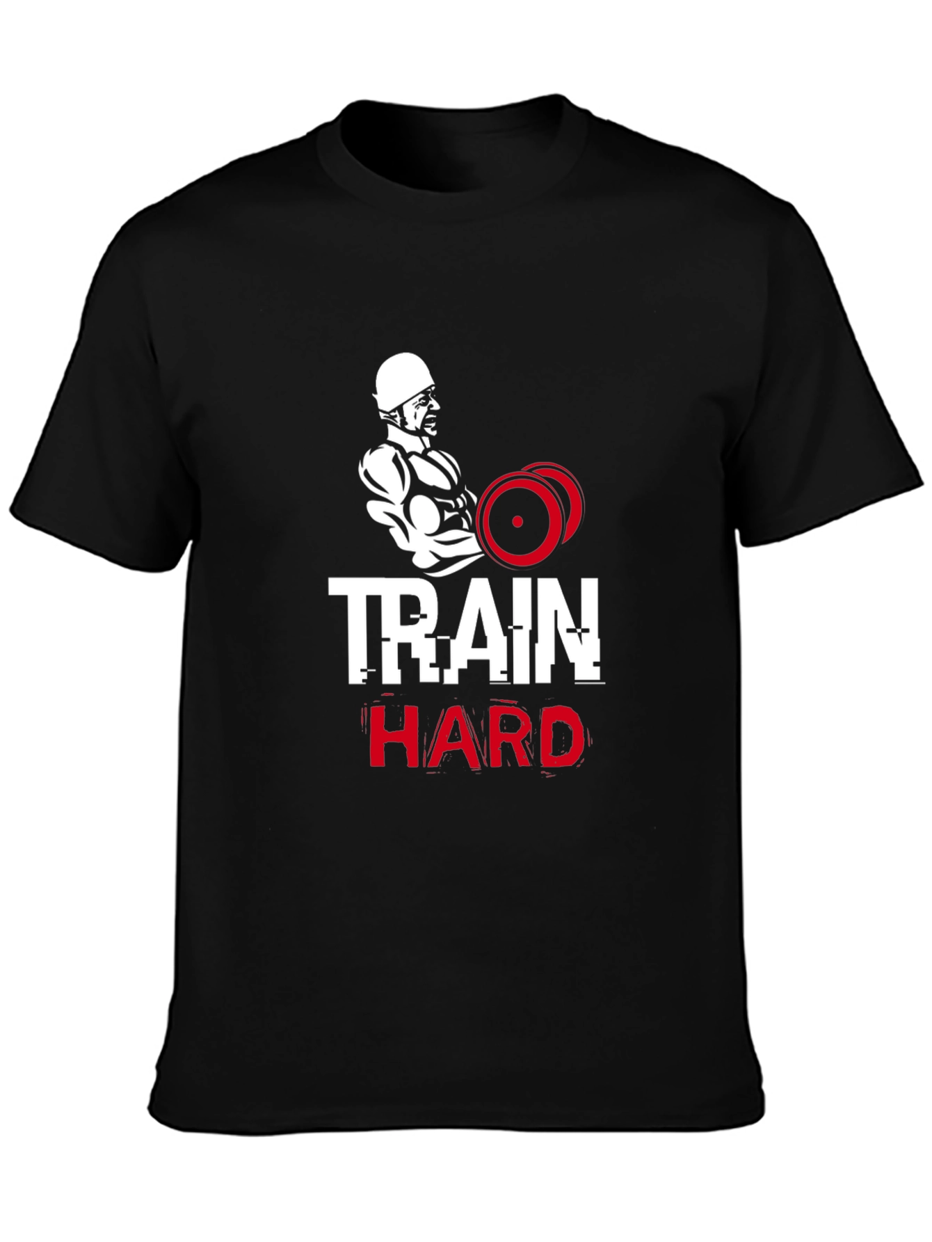 Train Hard Graphic Tee - Fitness Apparel