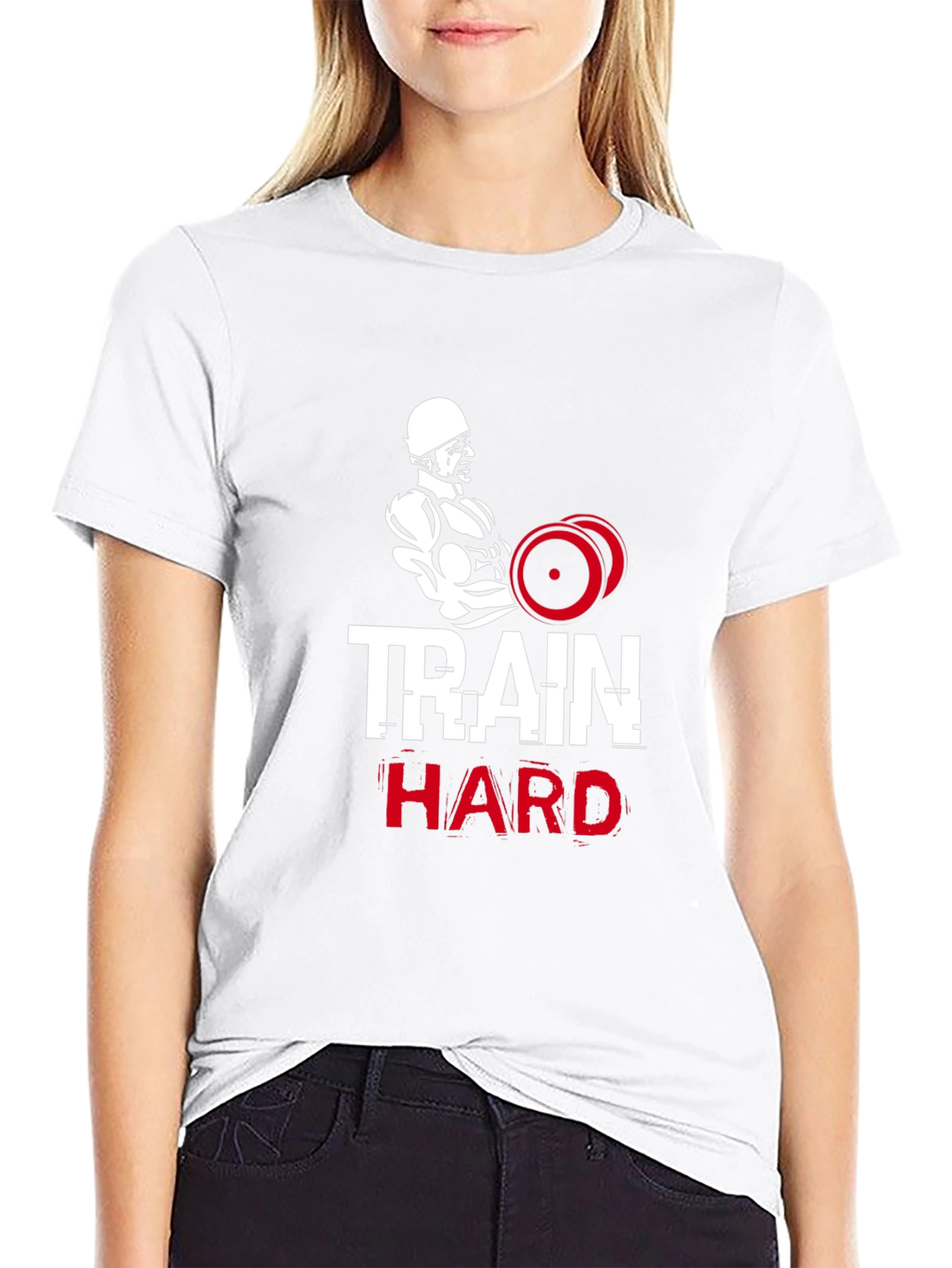 Train Hard Graphic Tee - Fitness Apparel