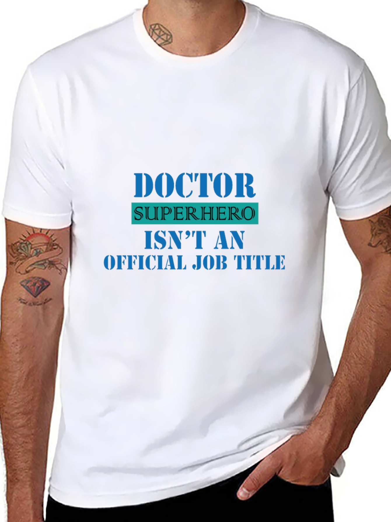 Doctor Superhero Funny Graphic Tee