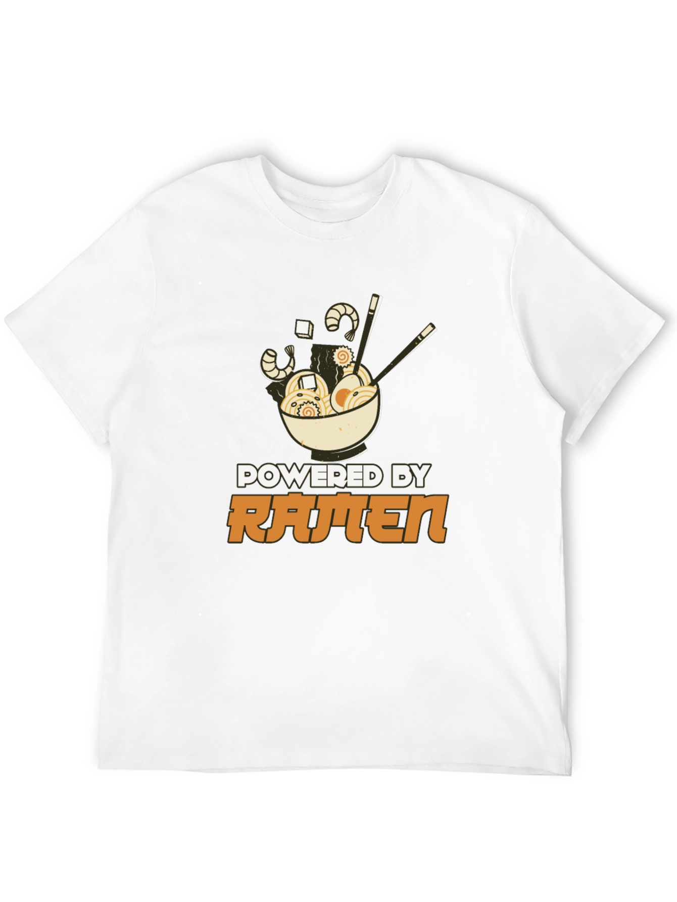 Powered By Ramen T-Shirt - Black Graphic Tee