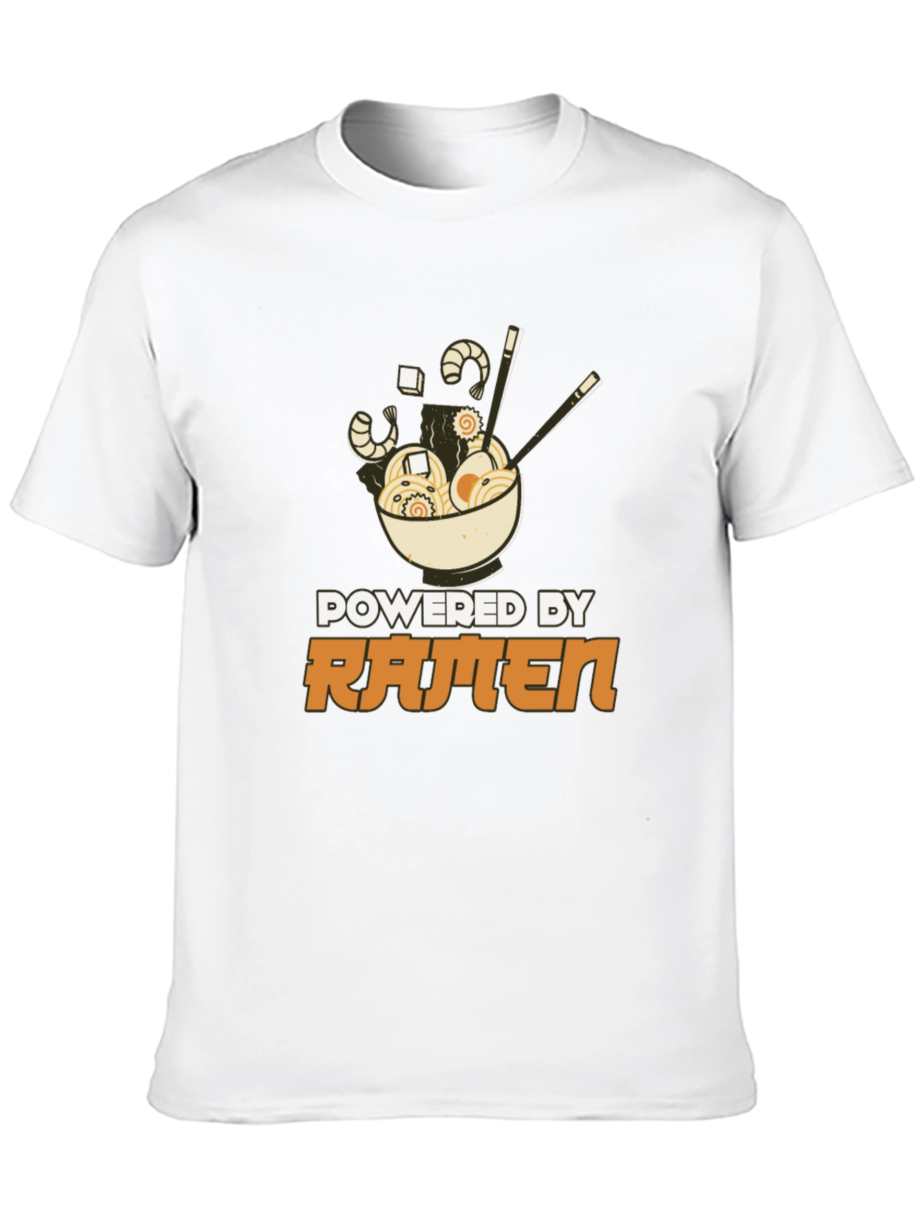 Powered By Ramen T-Shirt - Black Graphic Tee