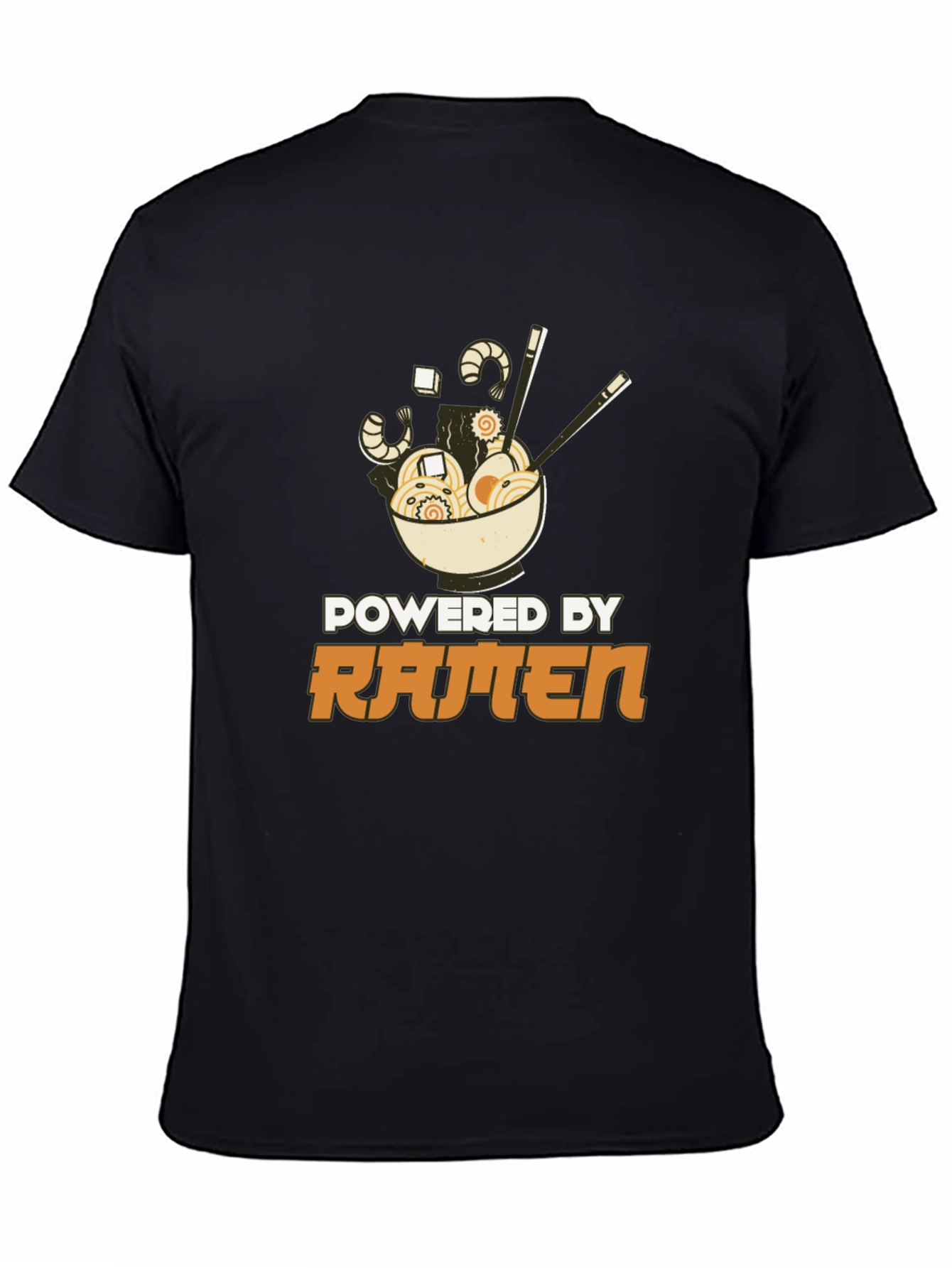 Powered By Ramen T-Shirt - Black Graphic Tee