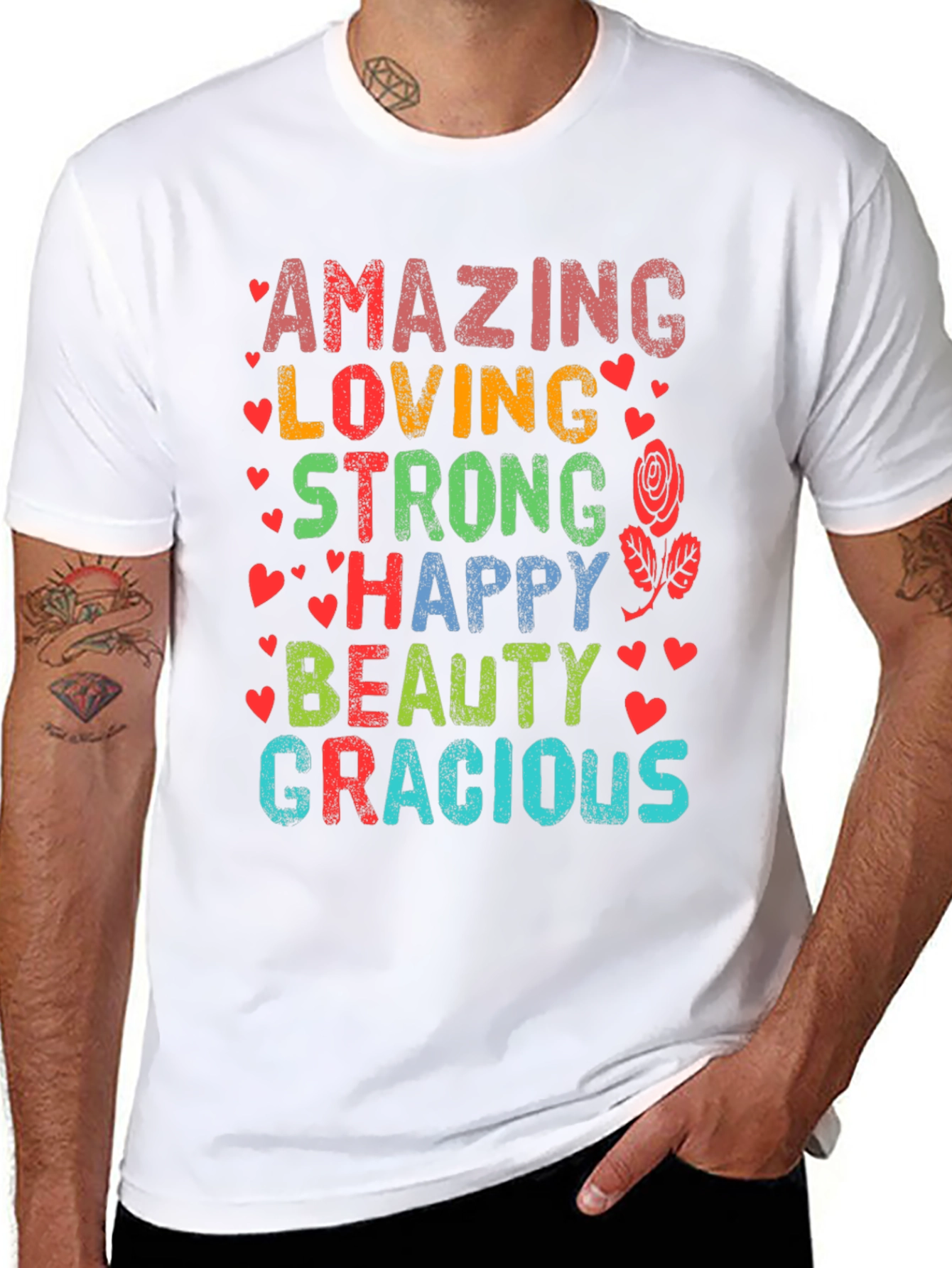 Amazing Loving Strong Happy Beauty Gracious T-Shirt
