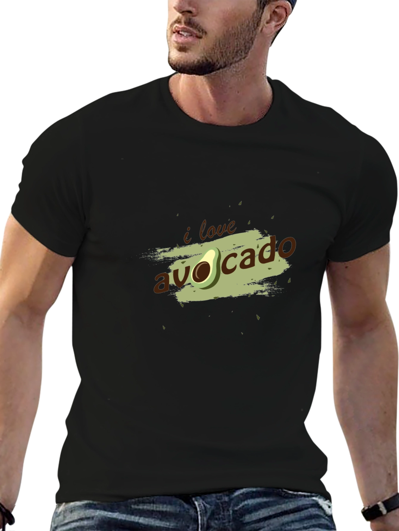 I Love Avocado Graphic T-Shirt - Trendy Casual Tee