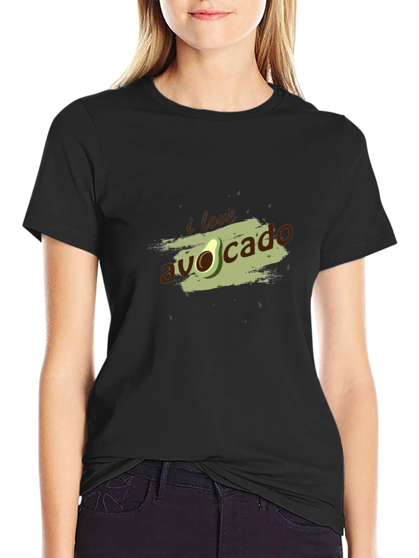 I Love Avocado Graphic T-Shirt - Trendy Casual Tee