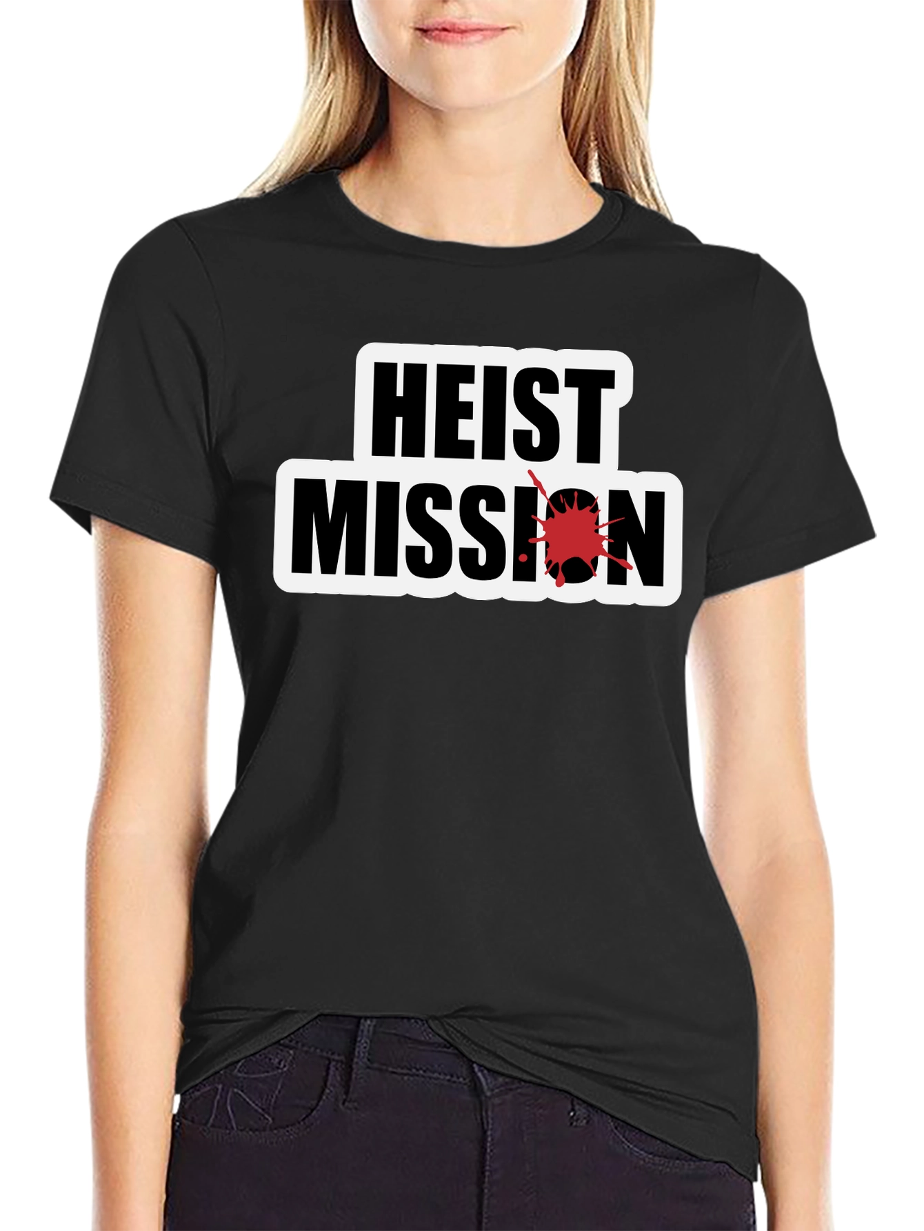 Heist Mission Graphic Tee - Black