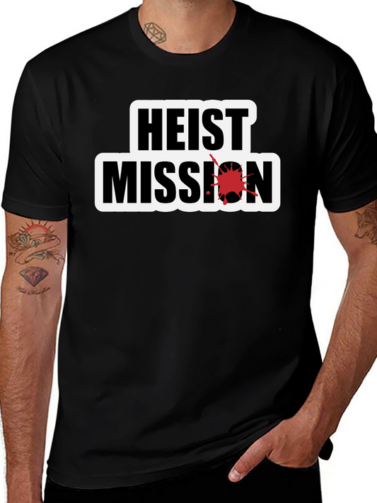 Heist Mission Graphic Tee - Black