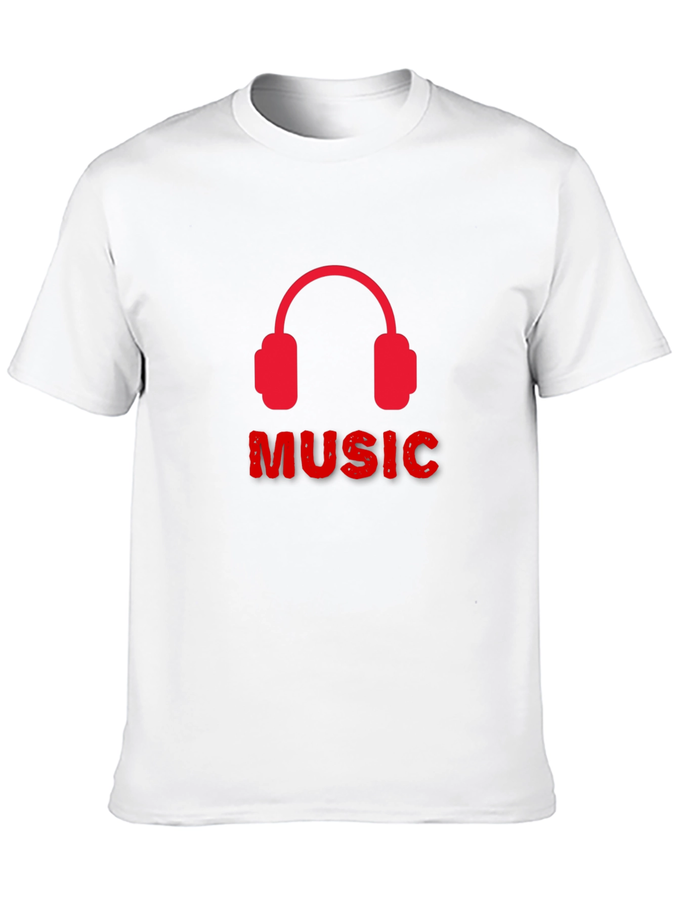 Music Headphone Graphic Tee - Black