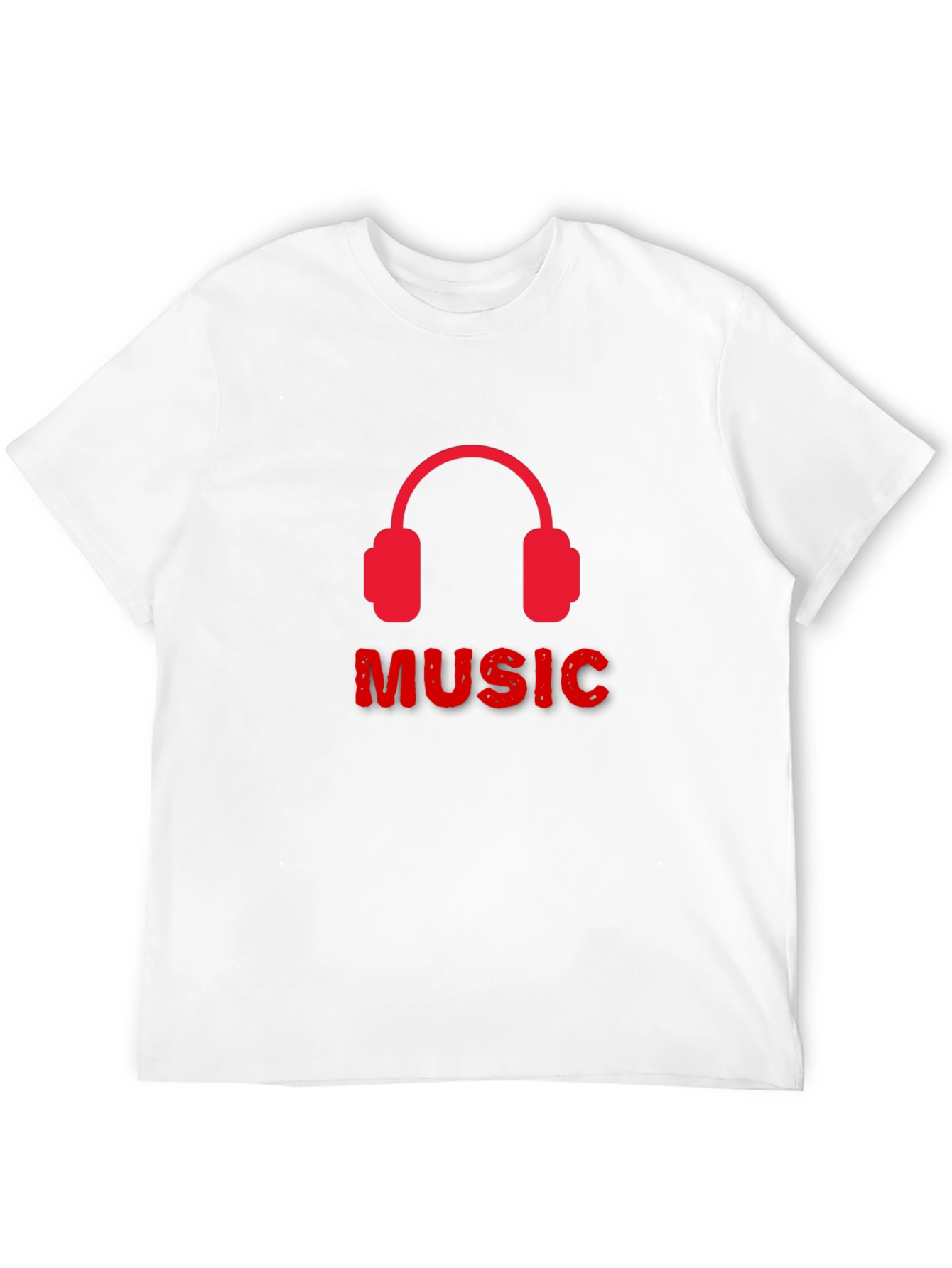 Music Headphone Graphic Tee - Black