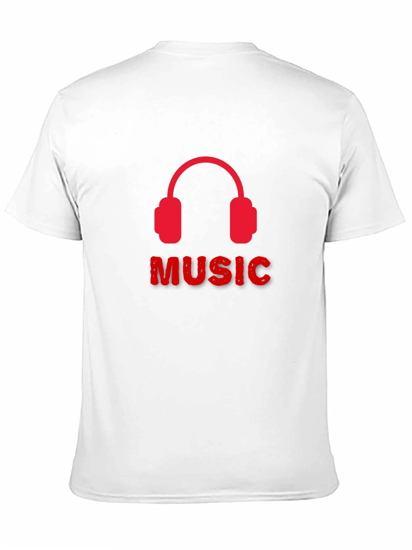 Music Headphone Graphic Tee - Black