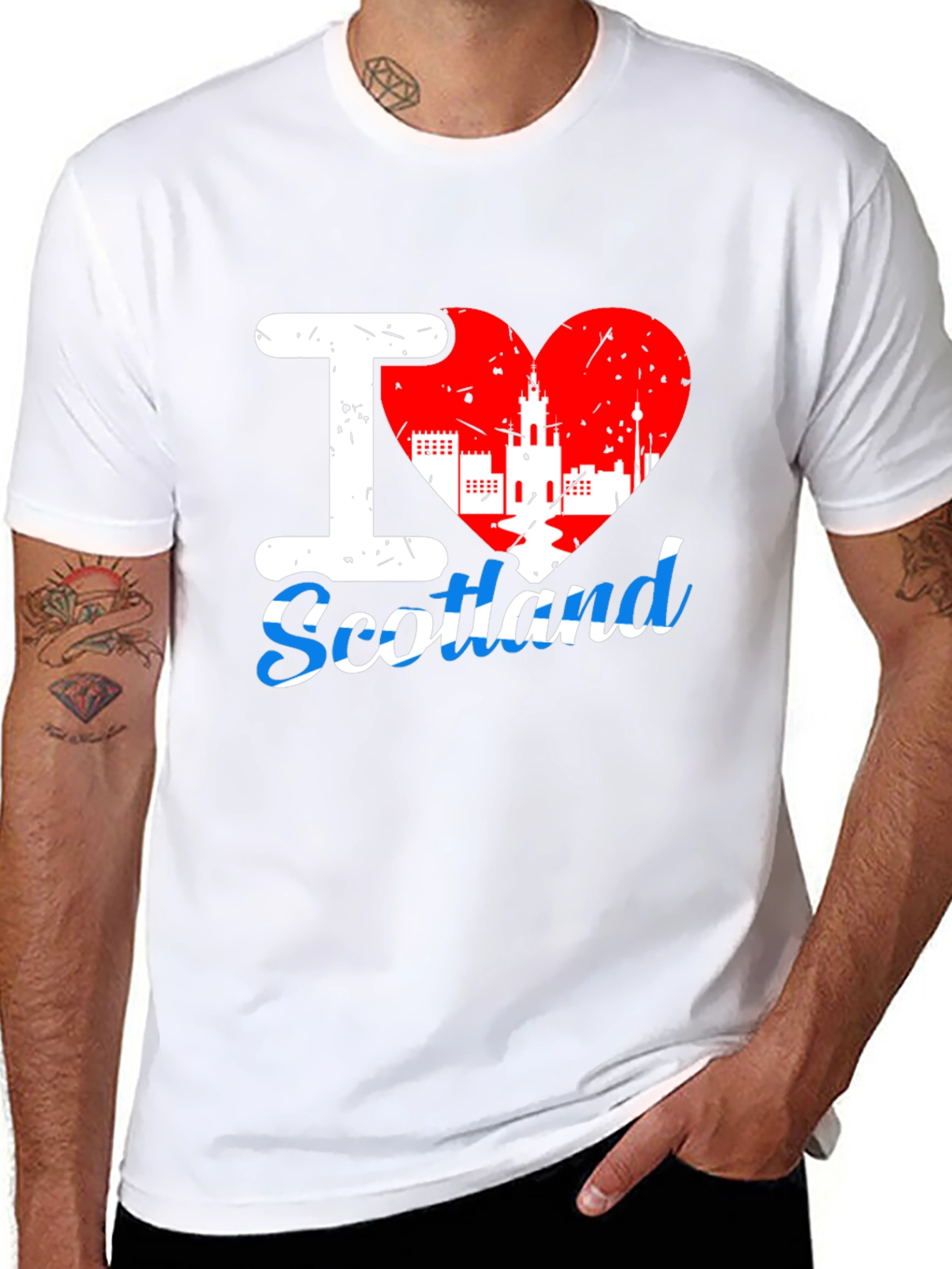 I Heart Scotland Black T-Shirt