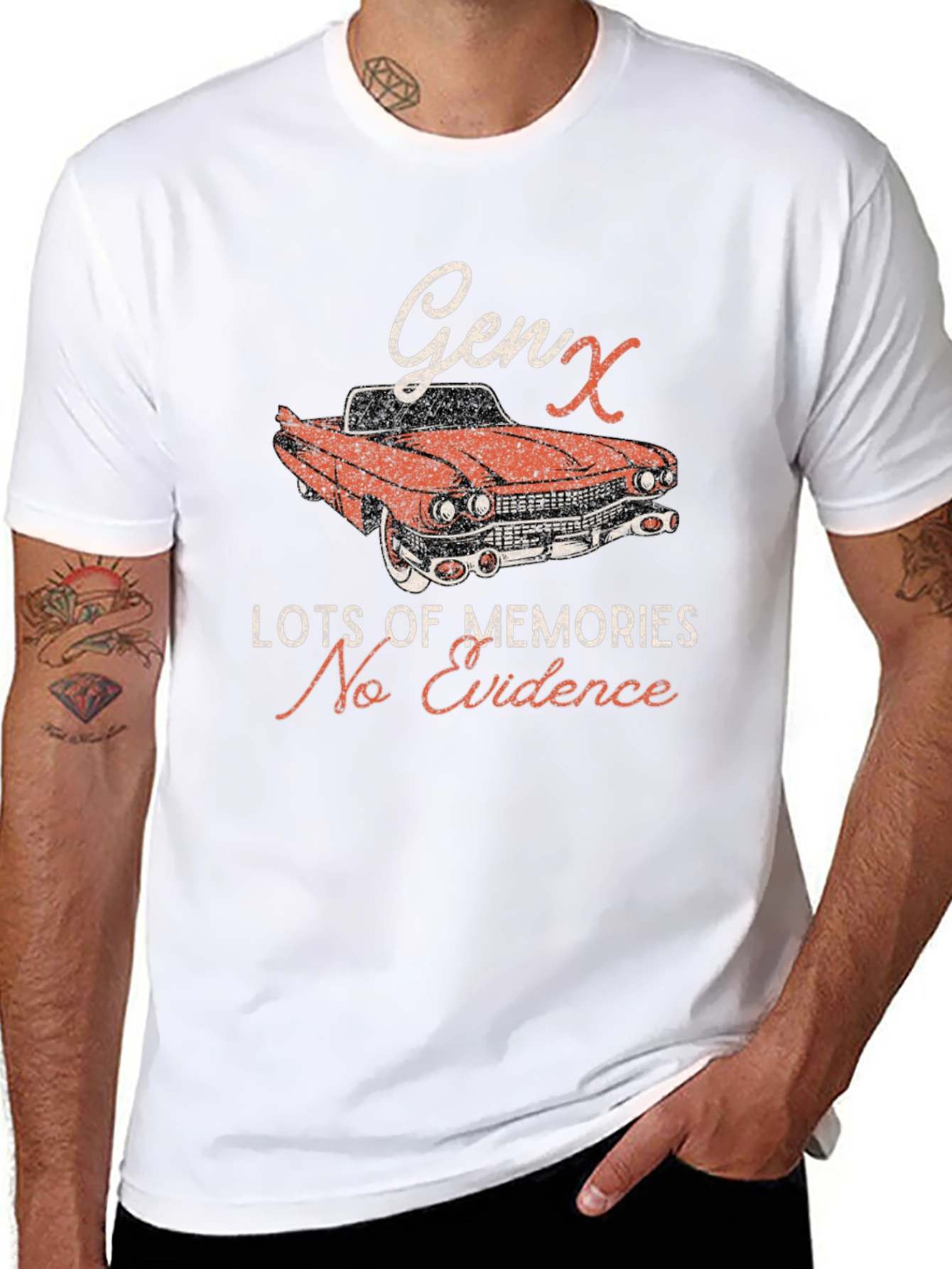 Gen X Car Graphic Tee - Retro Memories