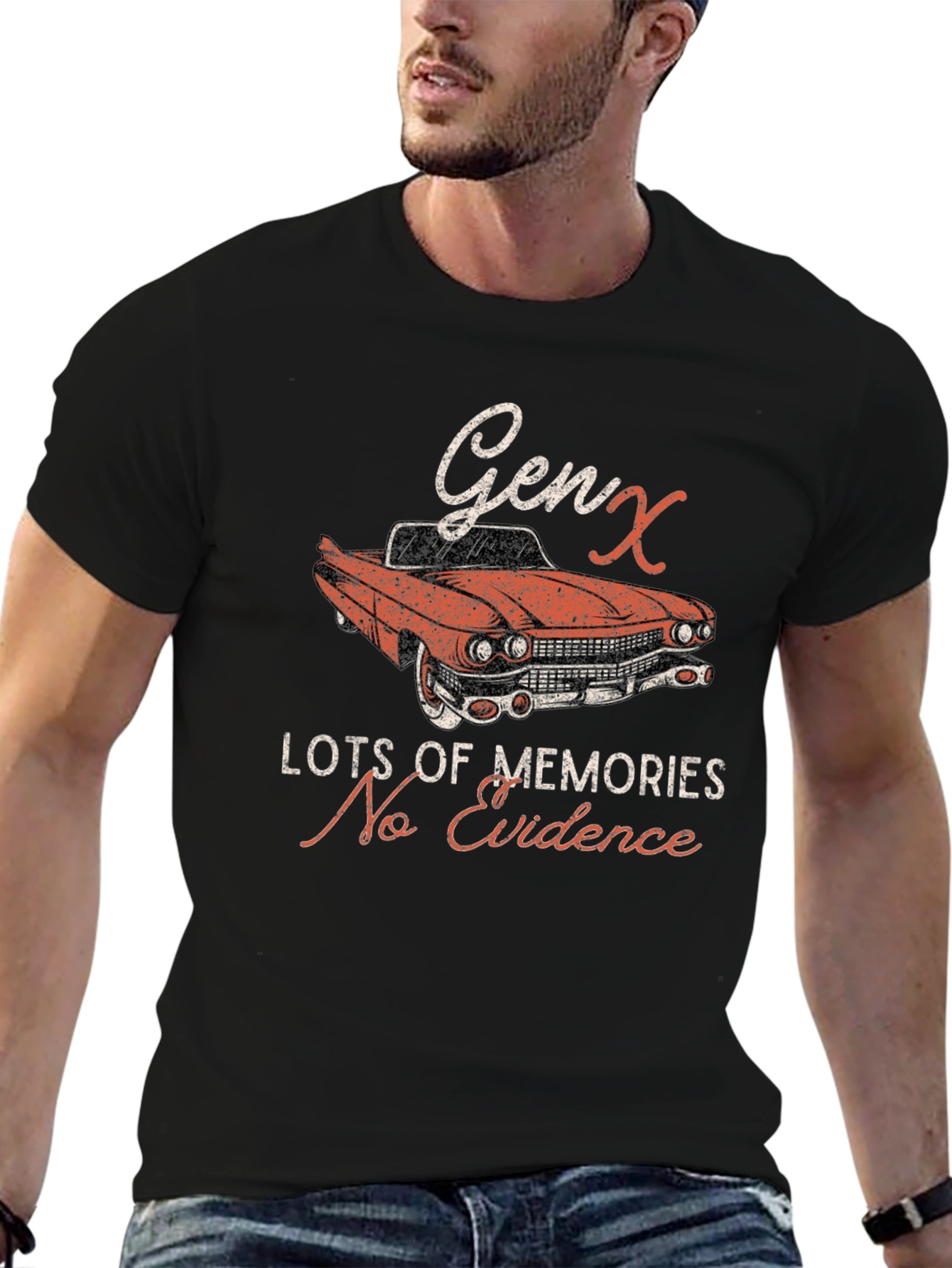 Gen X Car Graphic Tee - Retro Memories