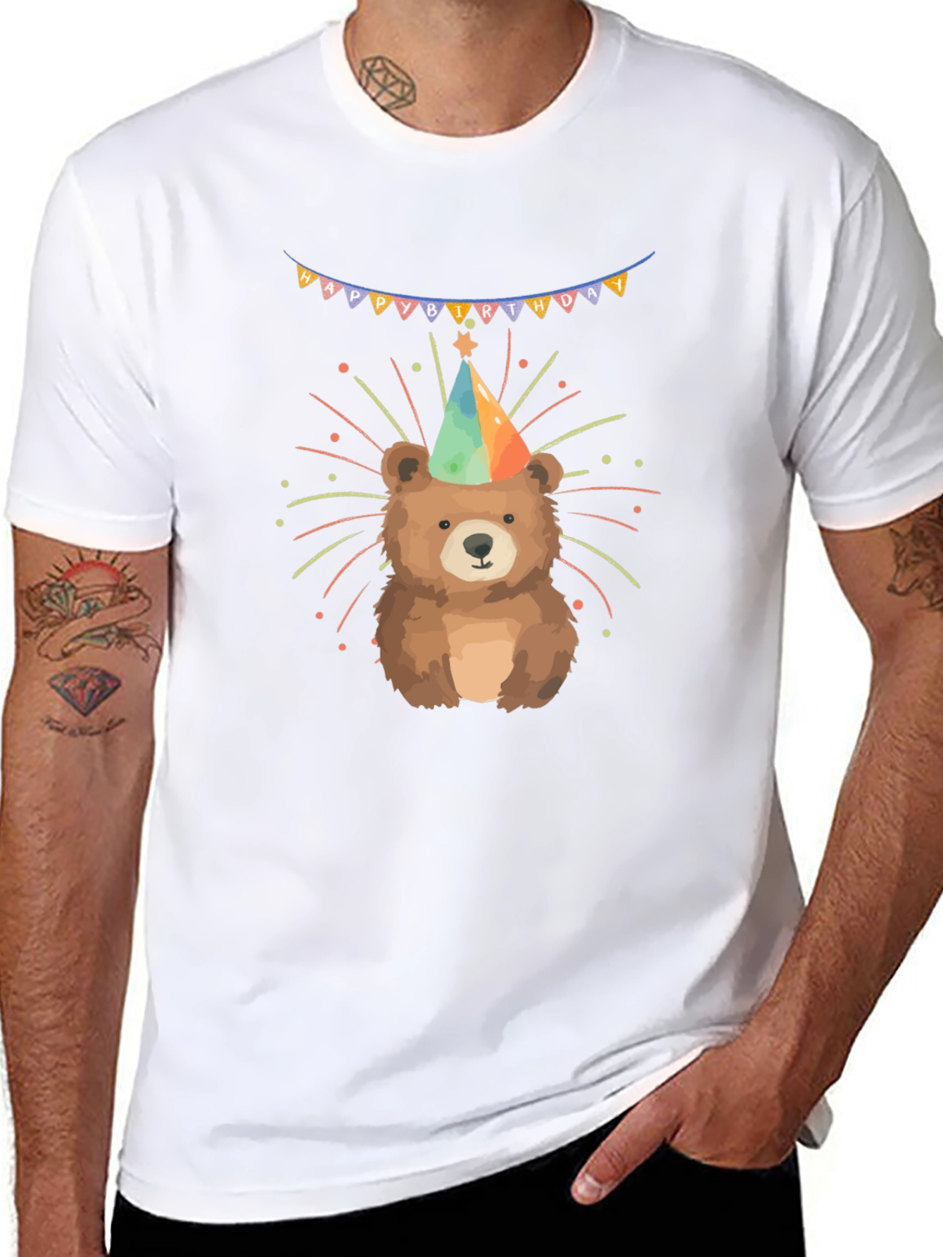 Birthday Bear Tee - Cute Celebration Shirt