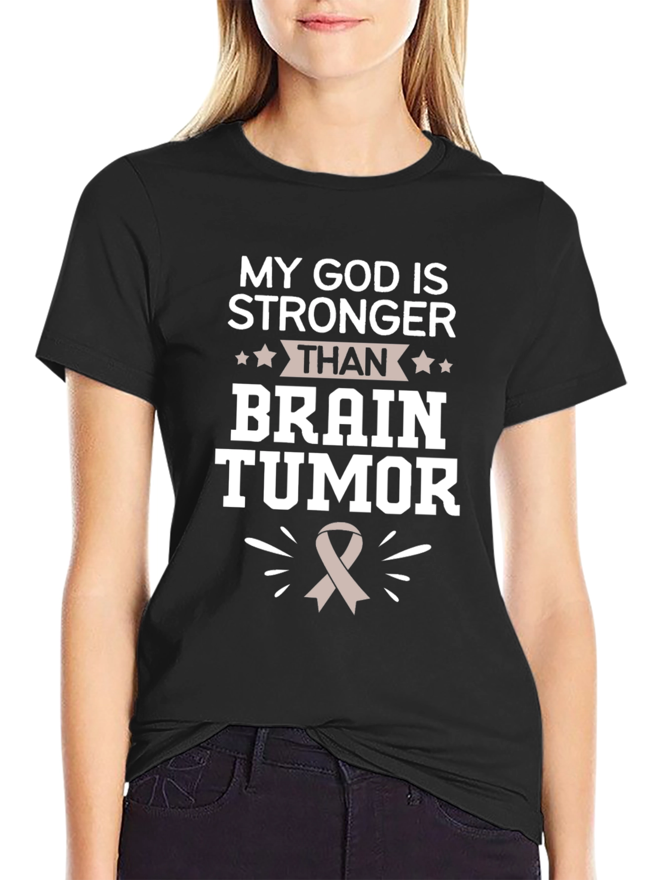 My God Is Stronger Than Brain Tumor T-Shirt