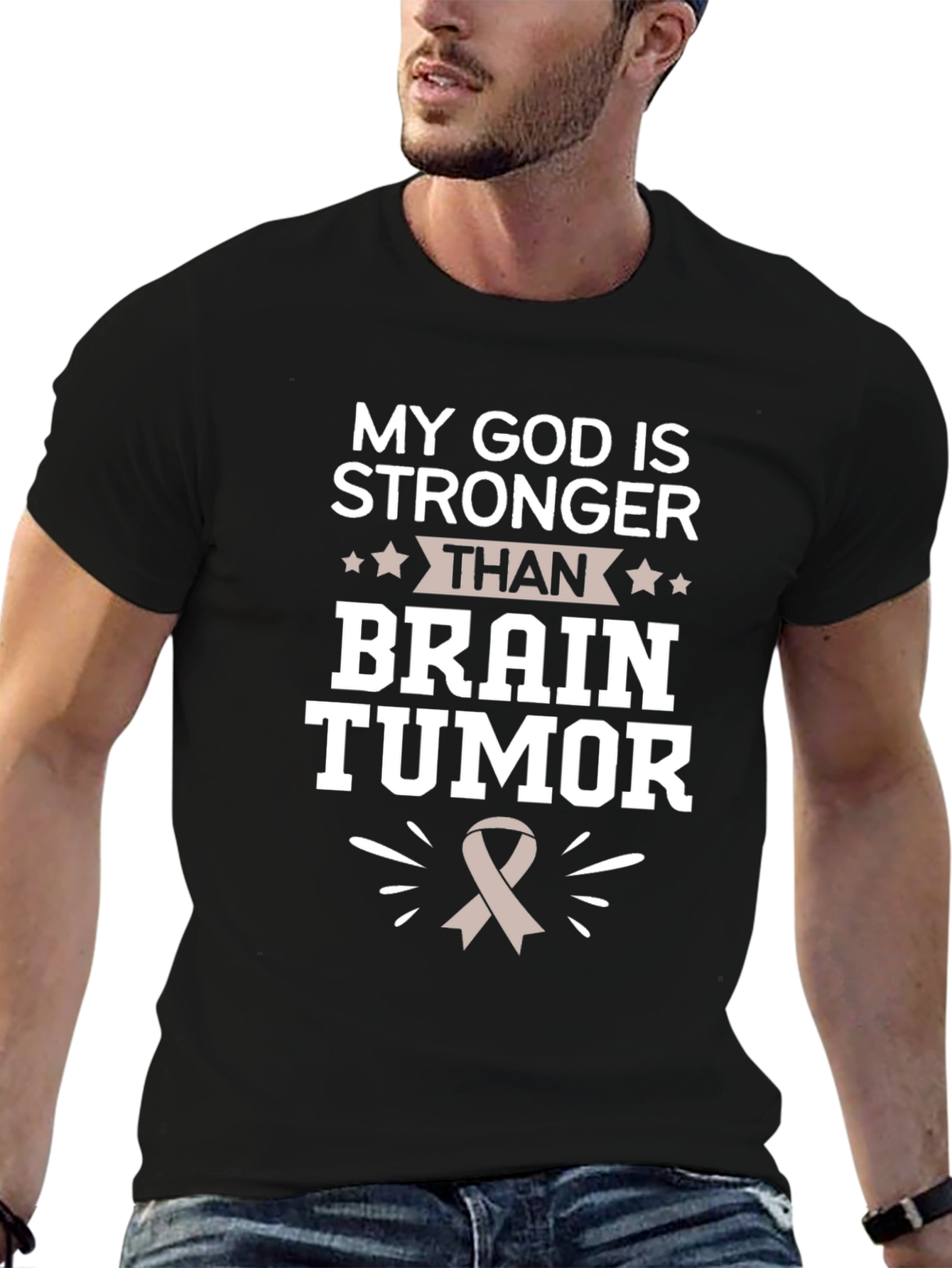 My God Is Stronger Than Brain Tumor T-Shirt