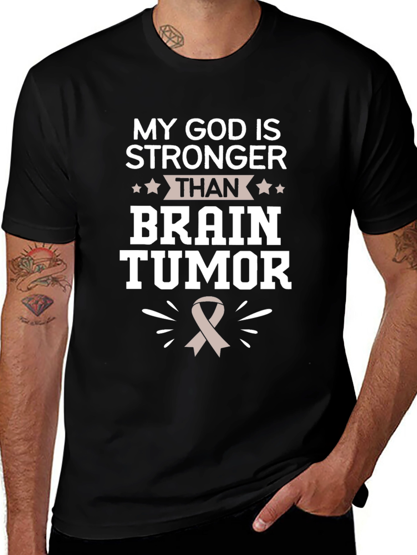 My God Is Stronger Than Brain Tumor T-Shirt