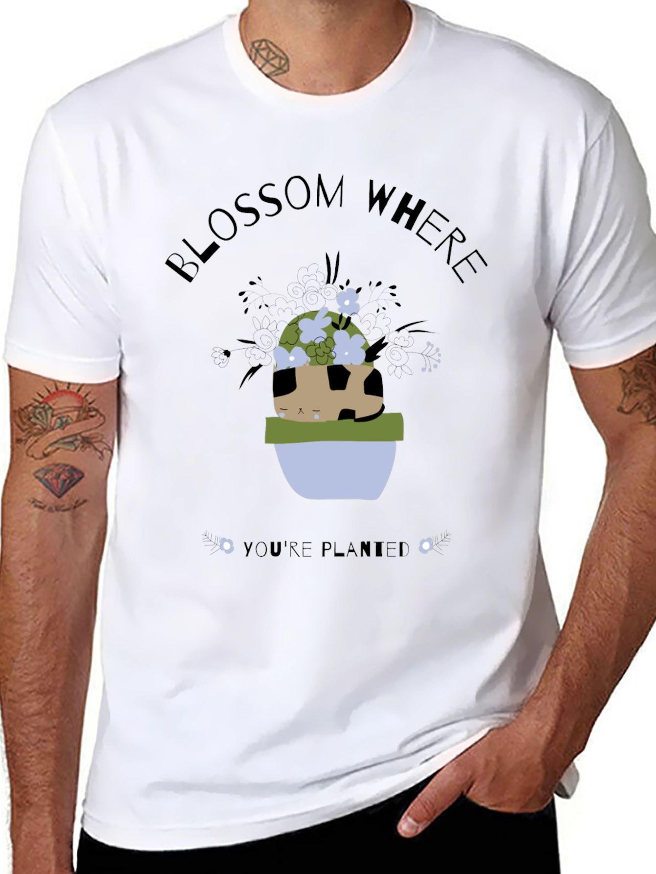 Blossom Where Youre Planted Graphic Tee