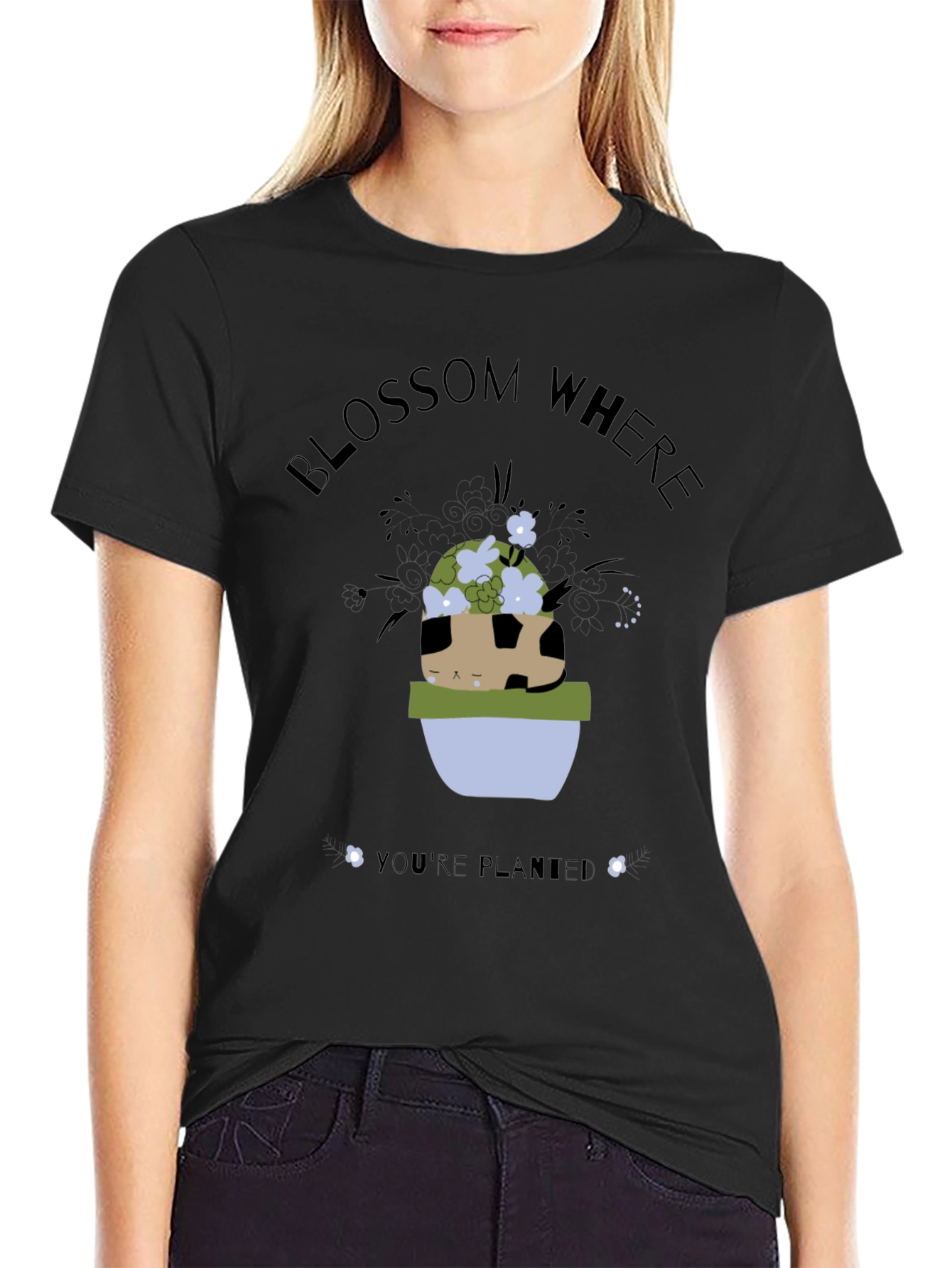 Blossom Where Youre Planted Graphic Tee