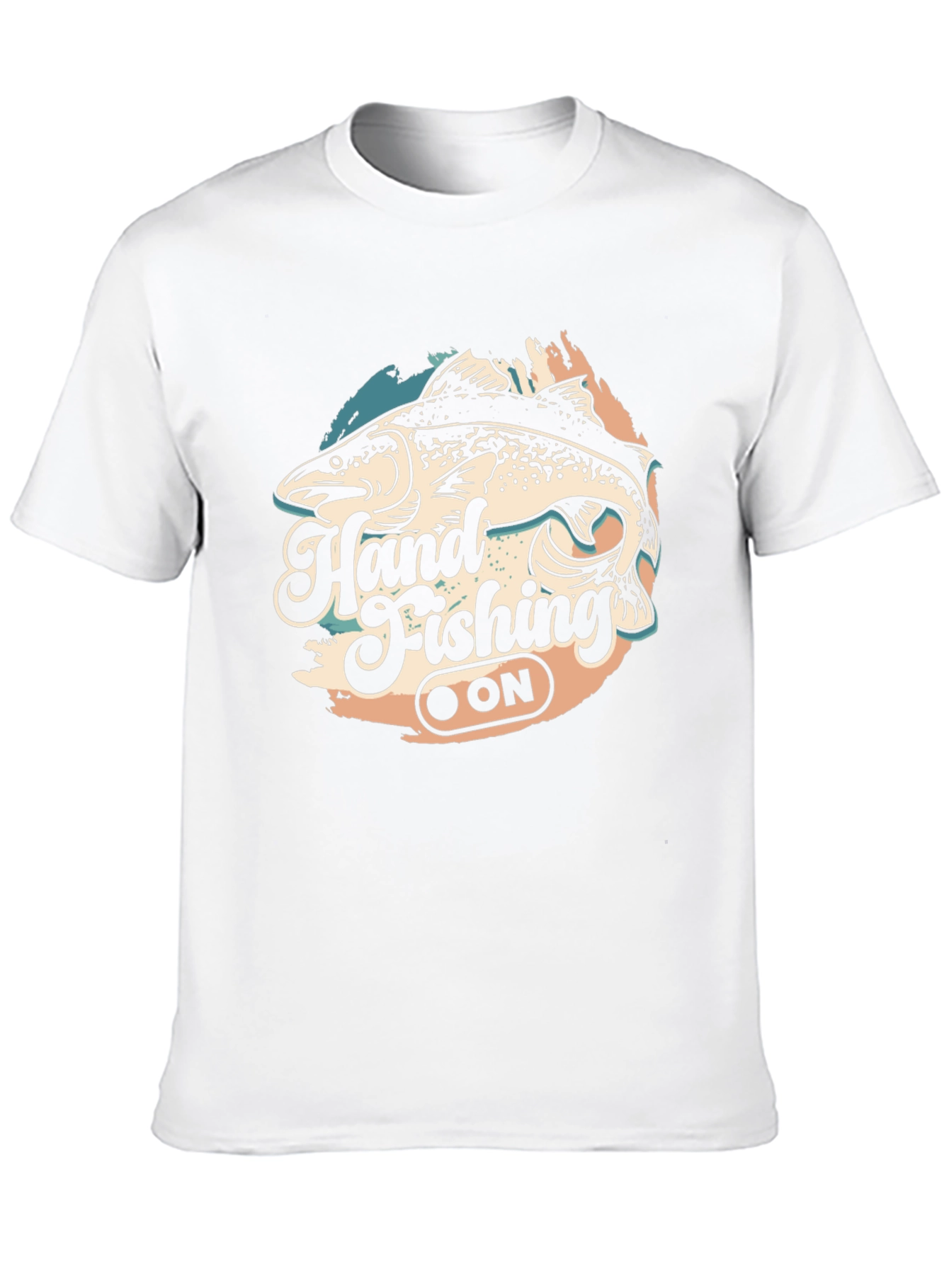 Hand Fishing ON T-Shirt - Black Tee