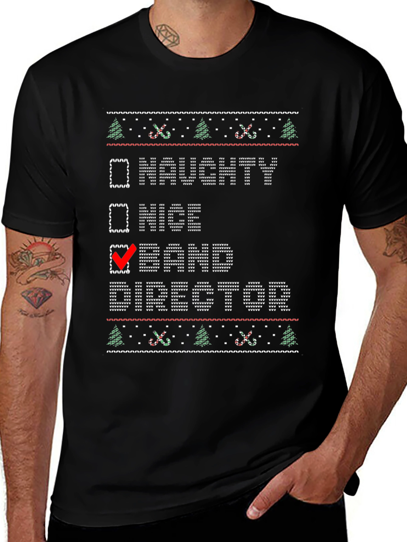Band Director Ugly Christmas Sweater T-Shirt