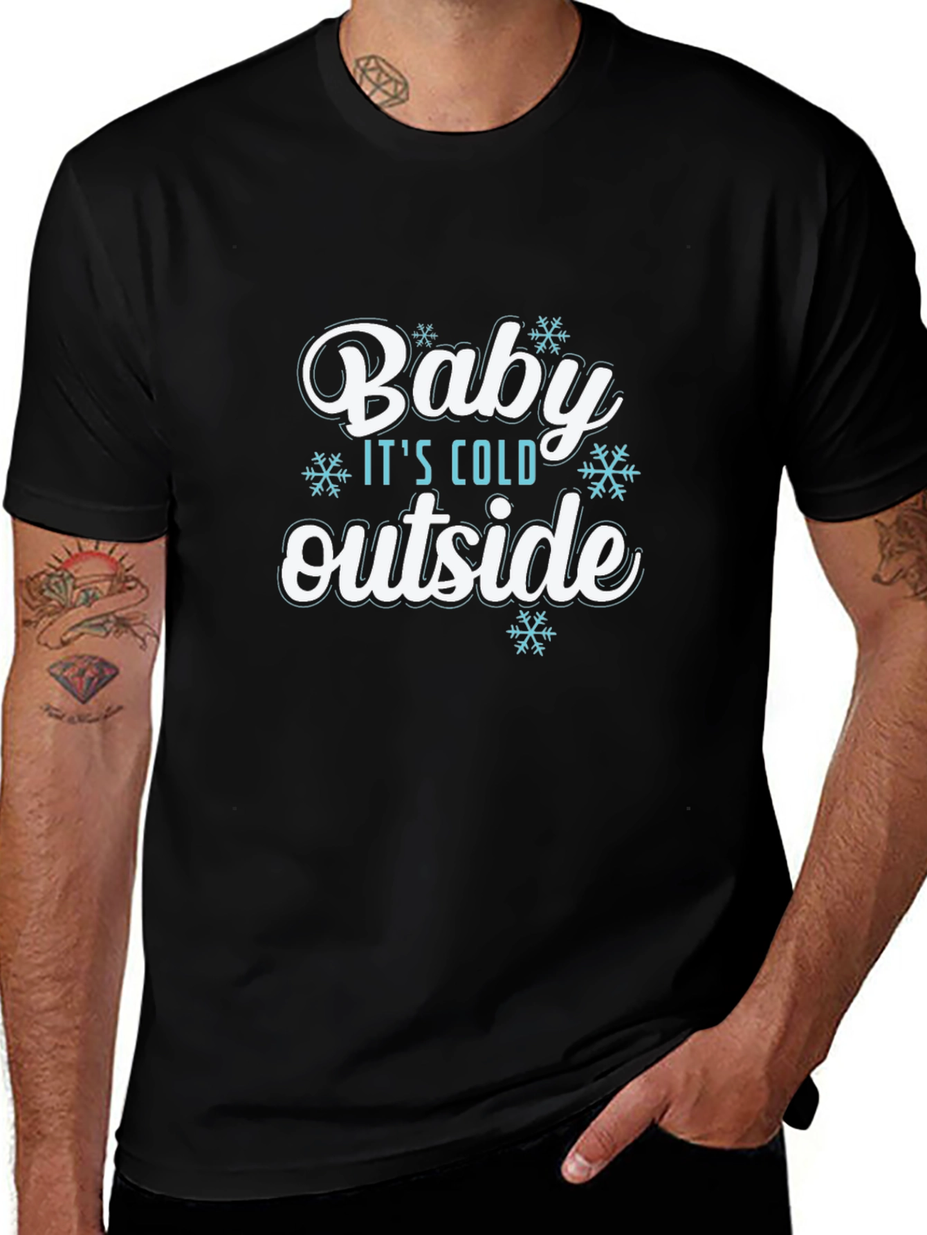 Baby Its Cold Outside T-Shirt - Winter Holiday Tee