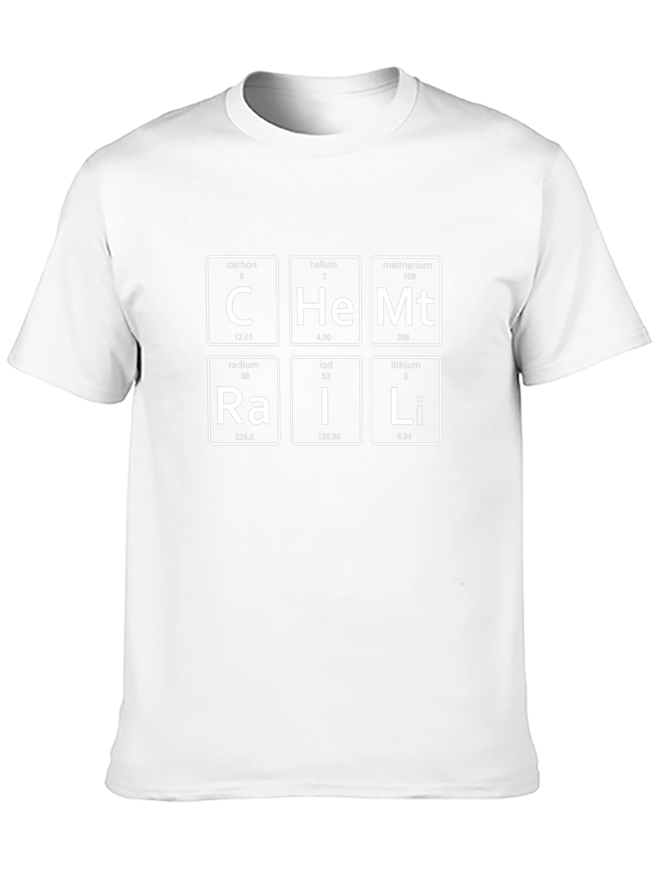 Chemistry Elements T-Shirt: Carbon Helium Radium & More!