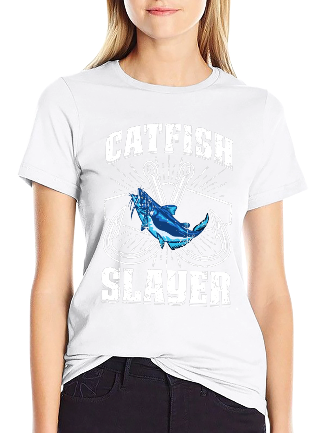 Catfish Slayer Graphic Tee - Fishing Shirt