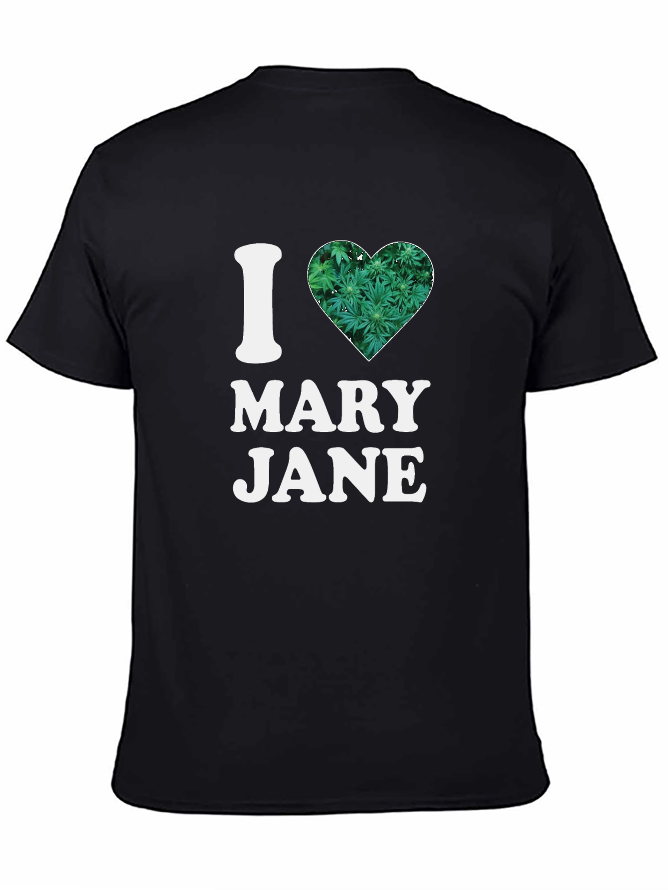 I Heart Mary Jane T-Shirt - Cannabis Leaf Design