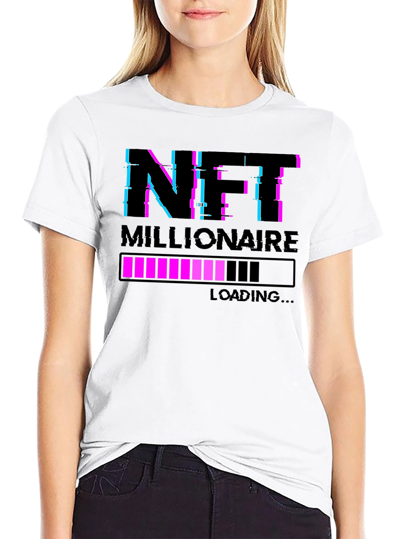 NFT Millionaire Loading Graphic Tee - Black
