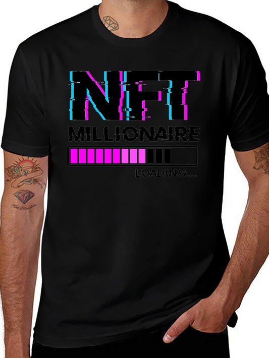 NFT Millionaire Loading Graphic Tee - Black