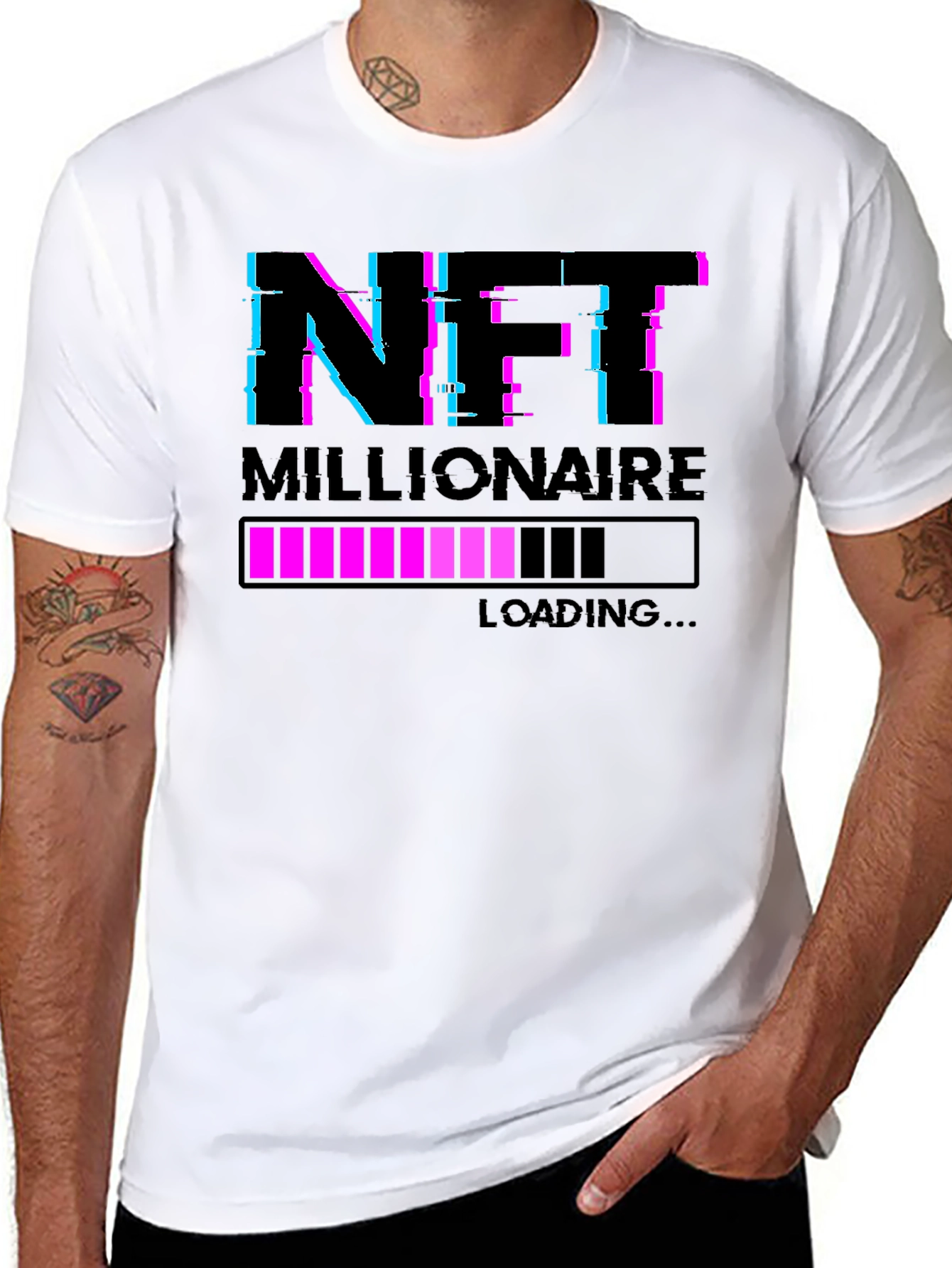 NFT Millionaire Loading Graphic Tee - Black