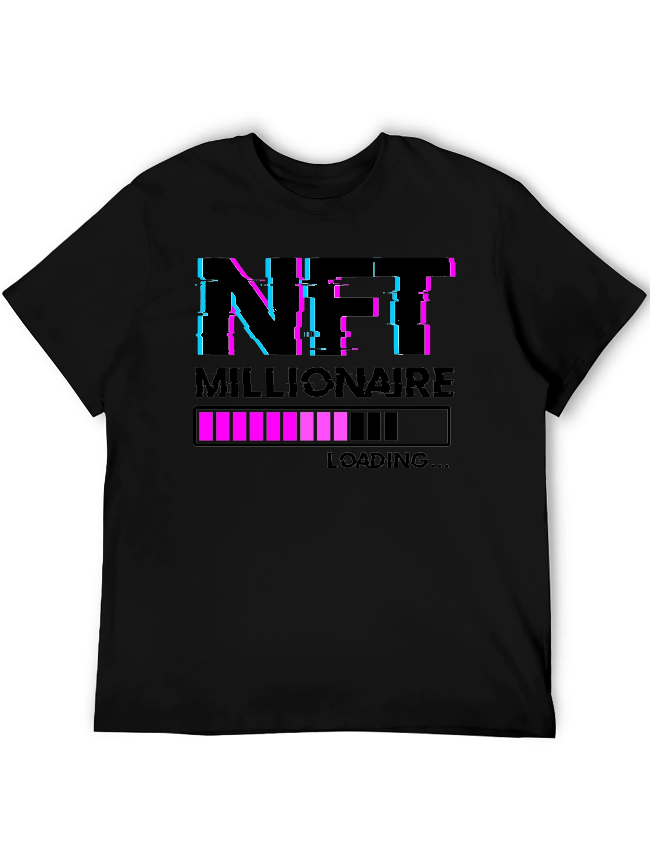 NFT Millionaire Loading Graphic Tee - Black