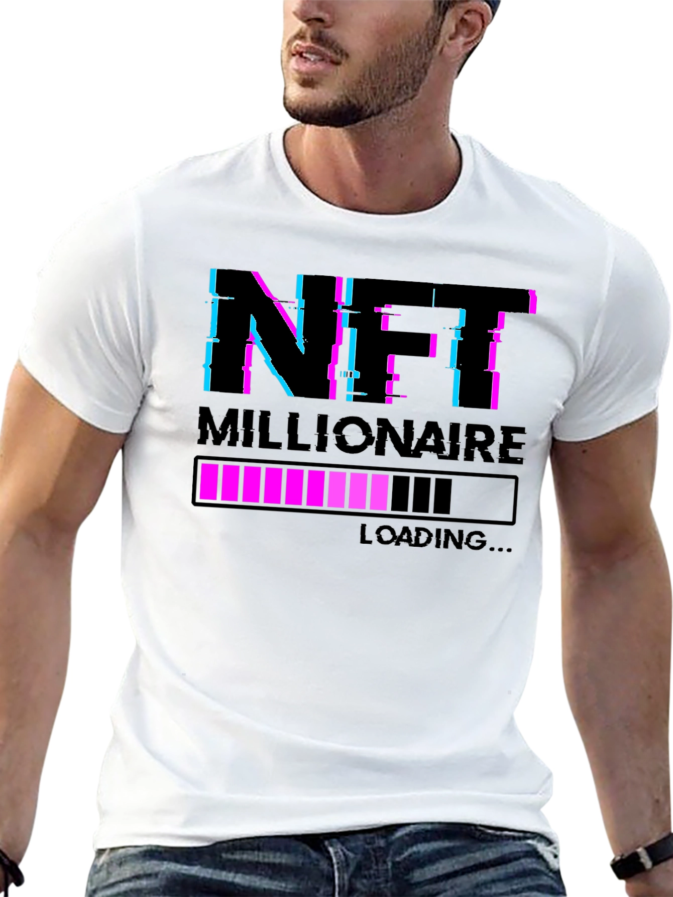 NFT Millionaire Loading Graphic Tee - Black