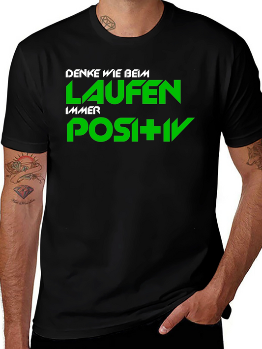 Denke Wie Beim Laufen T-Shirt - Black
