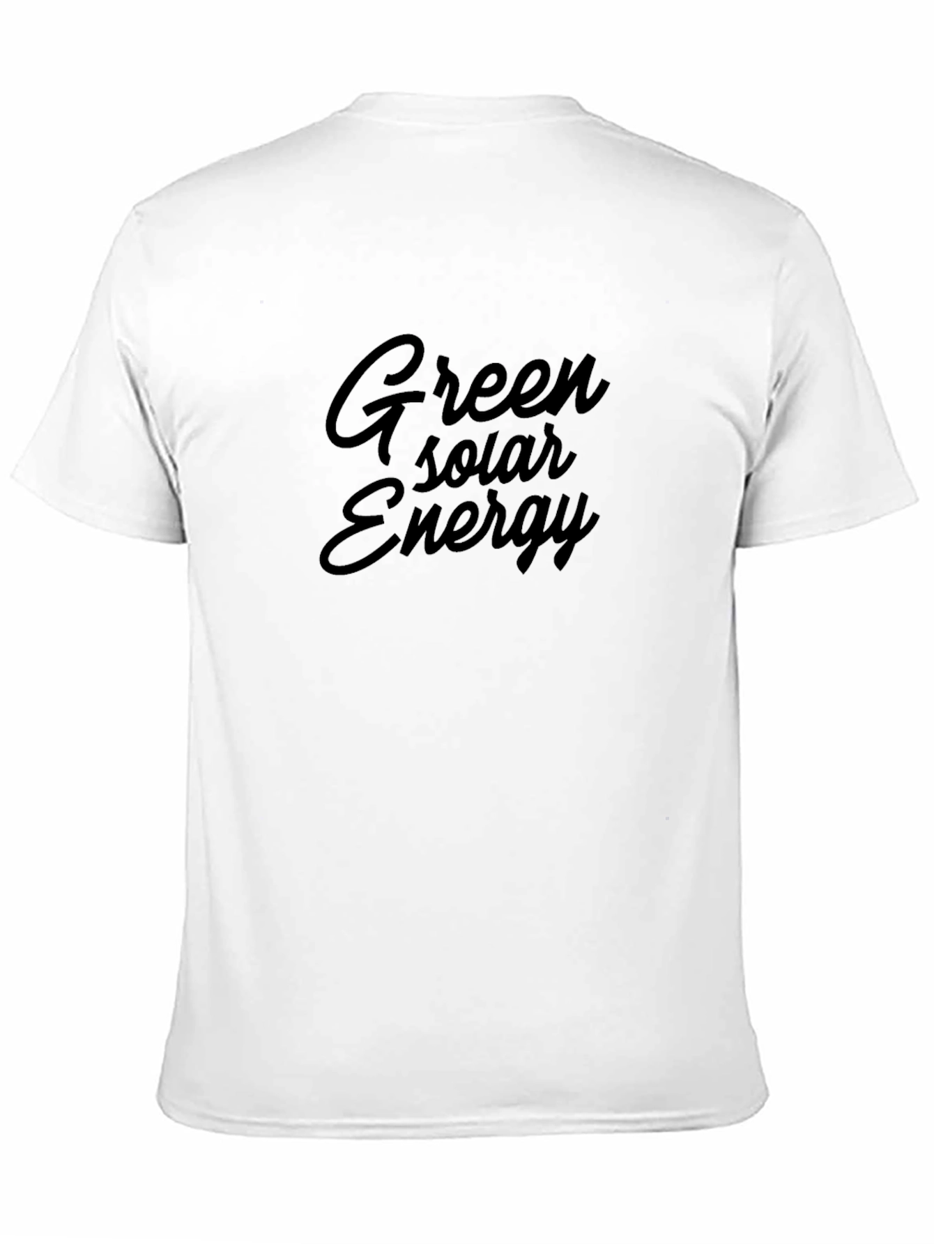 Green Solar Energy Black T-Shirt