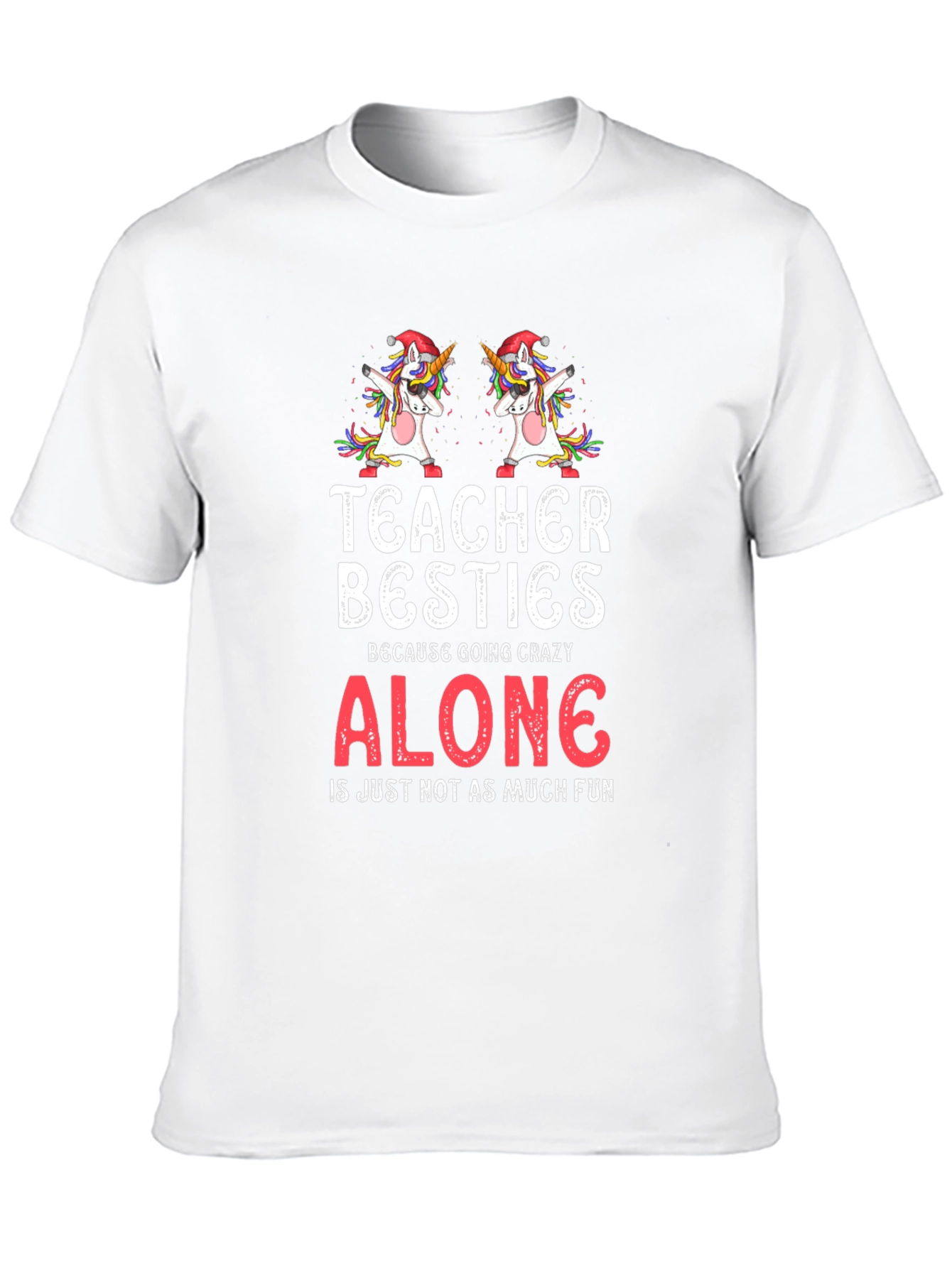 Teacher Besties Unicorn Graphic Tee