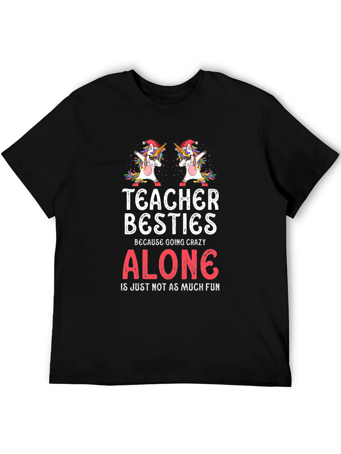 Teacher Besties Unicorn Graphic Tee