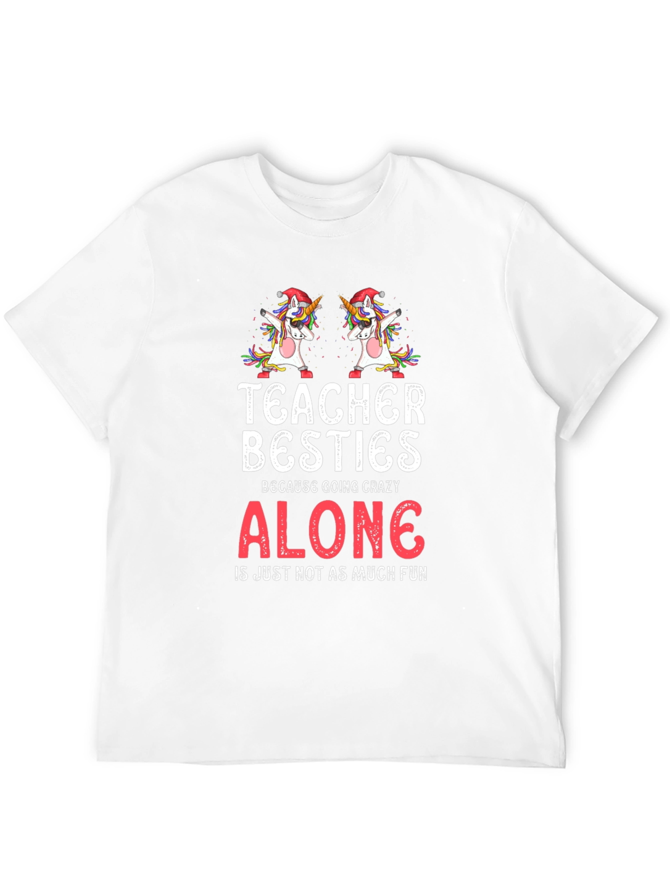 Teacher Besties Unicorn Graphic Tee