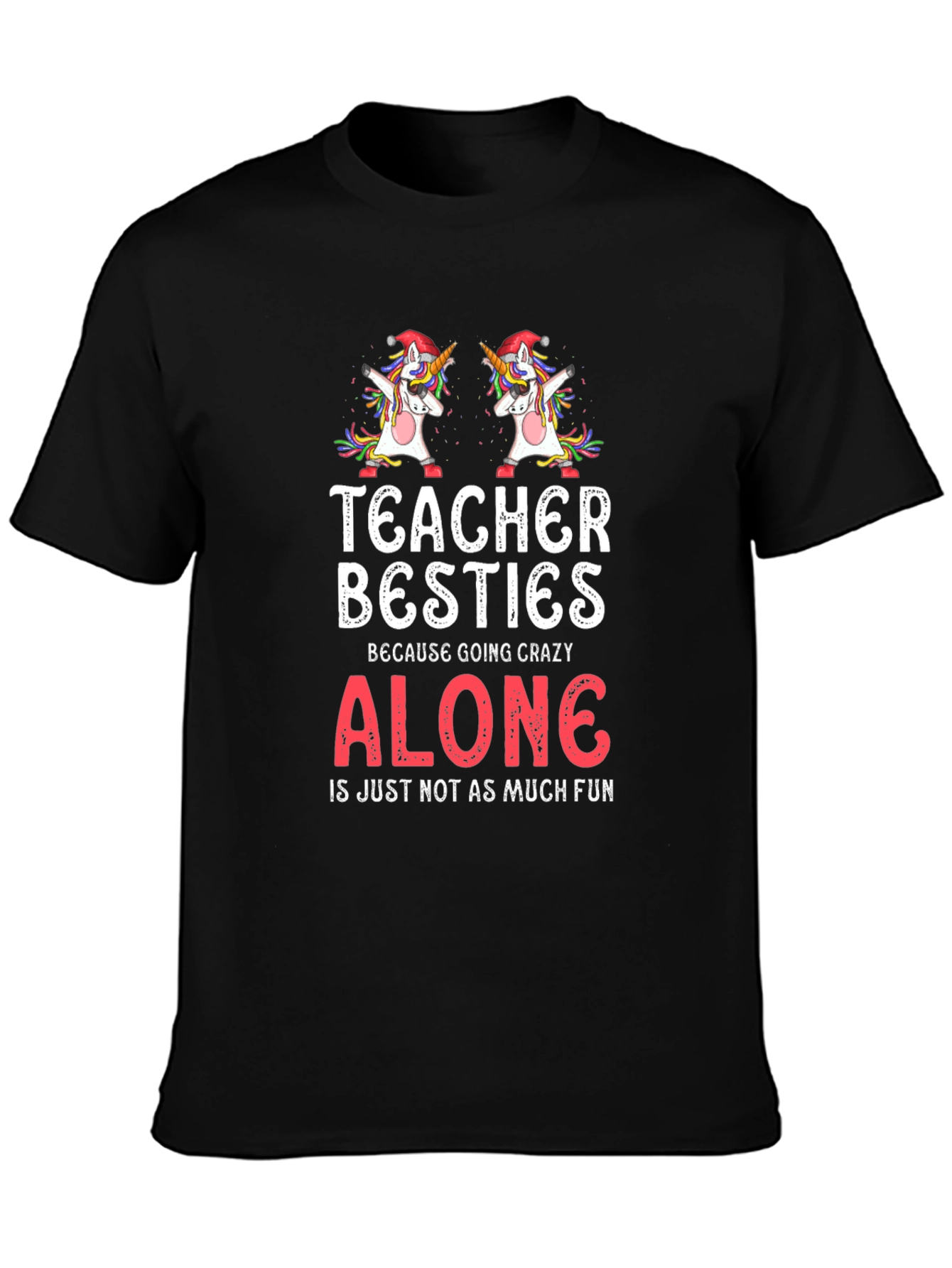 Teacher Besties Unicorn Graphic Tee
