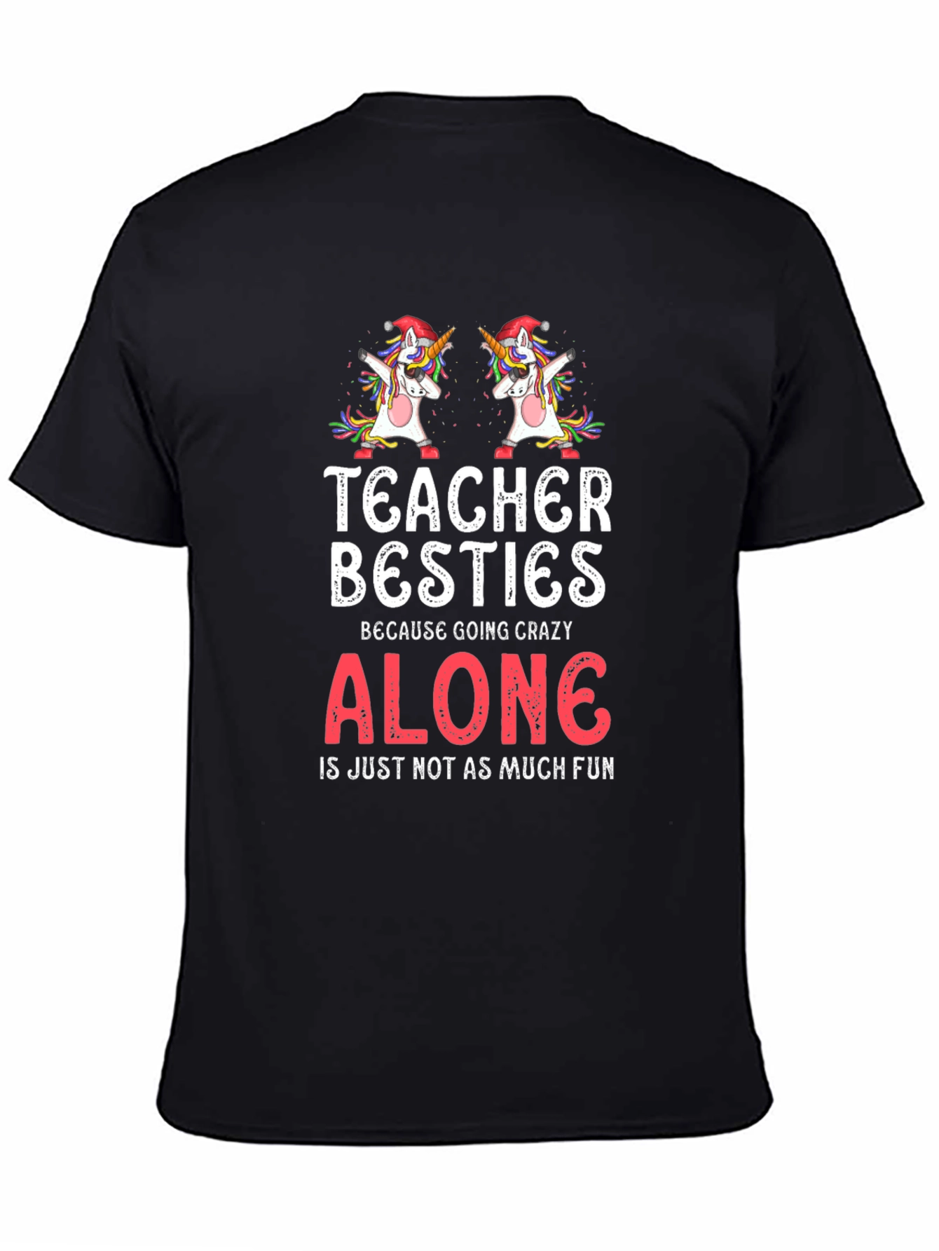 Teacher Besties Unicorn Graphic Tee