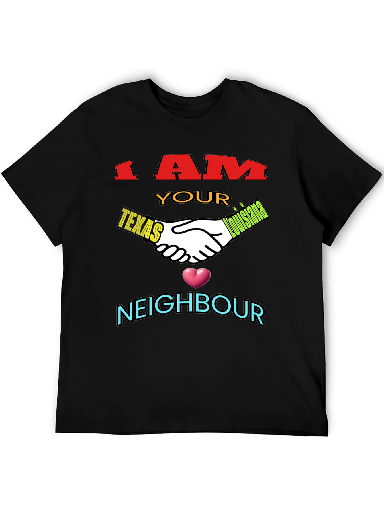 Texas Louisiana Neighbour T-Shirt