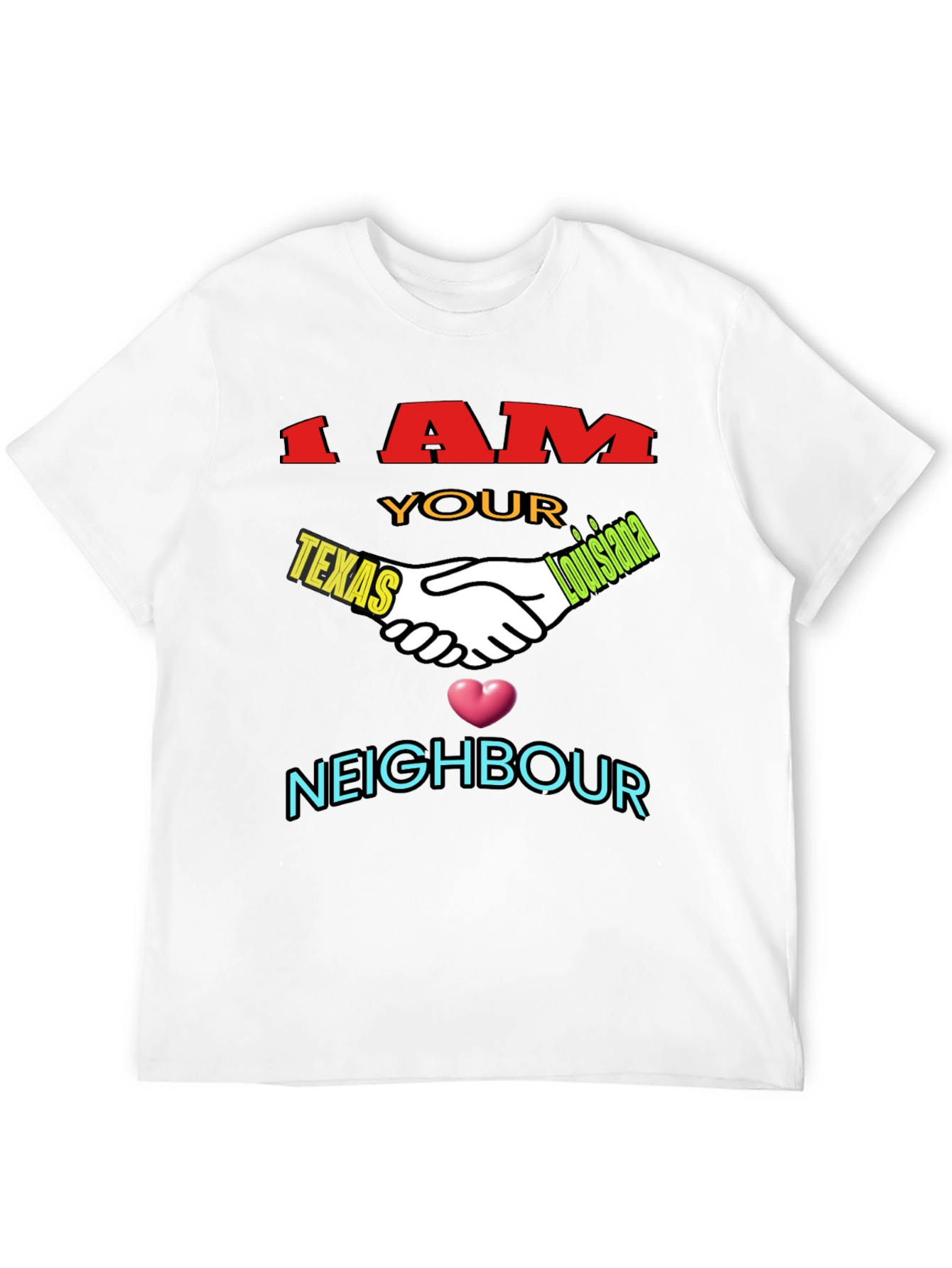 Texas Louisiana Neighbour T-Shirt